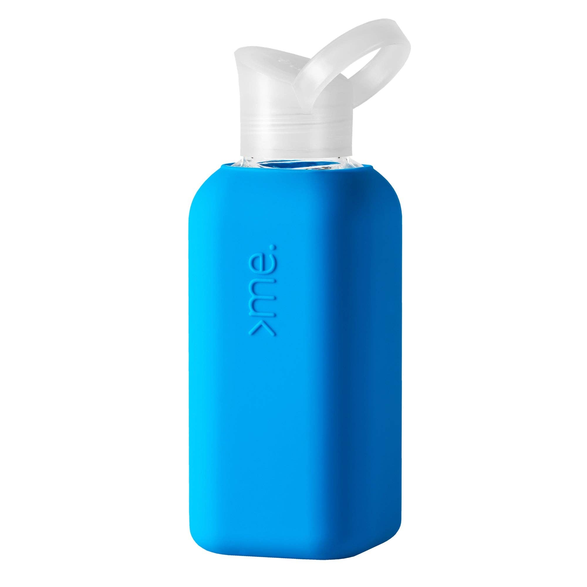 Squireme - Glass Bottle with Silicone Sleeve: Ice Blue