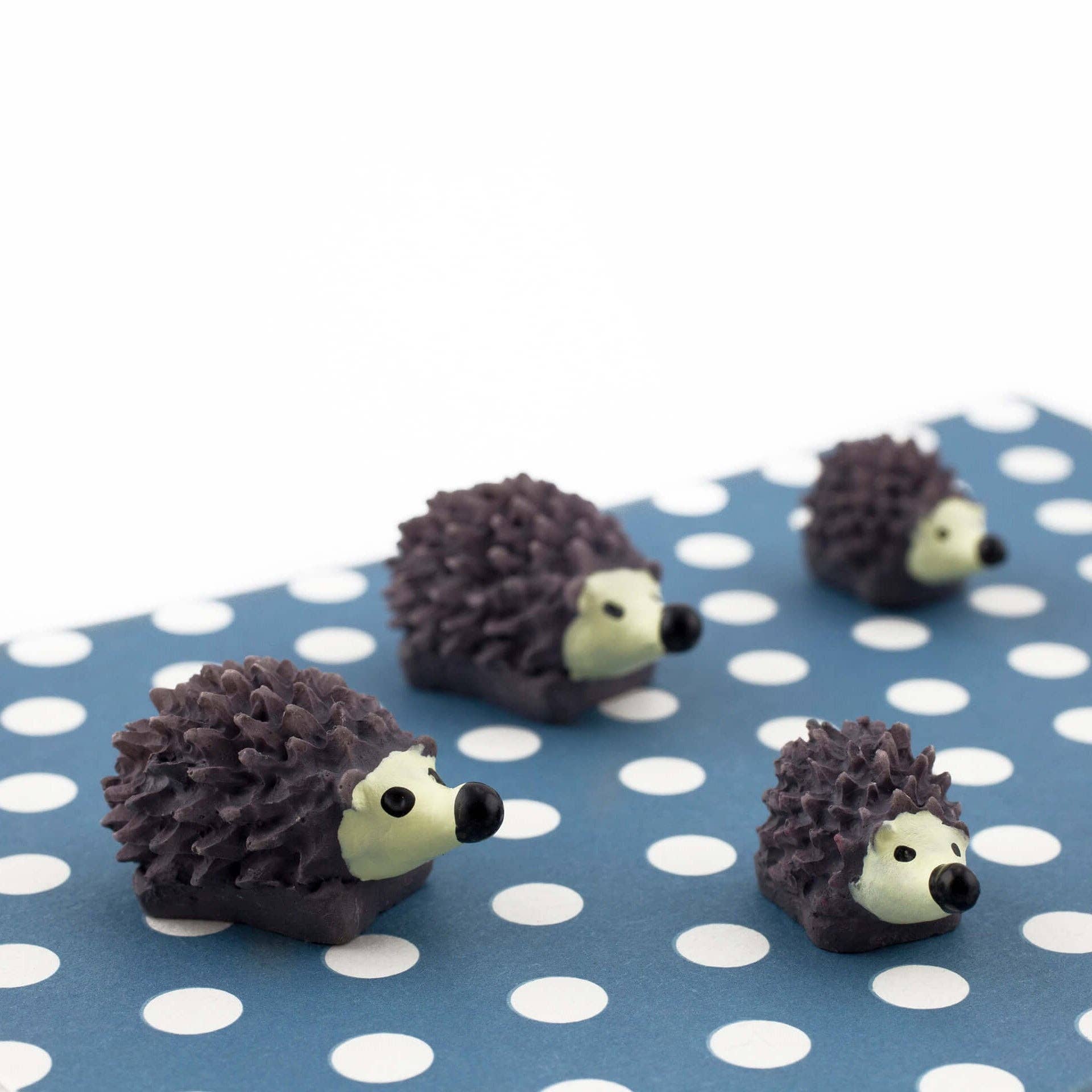Colorful hedgehog magnets