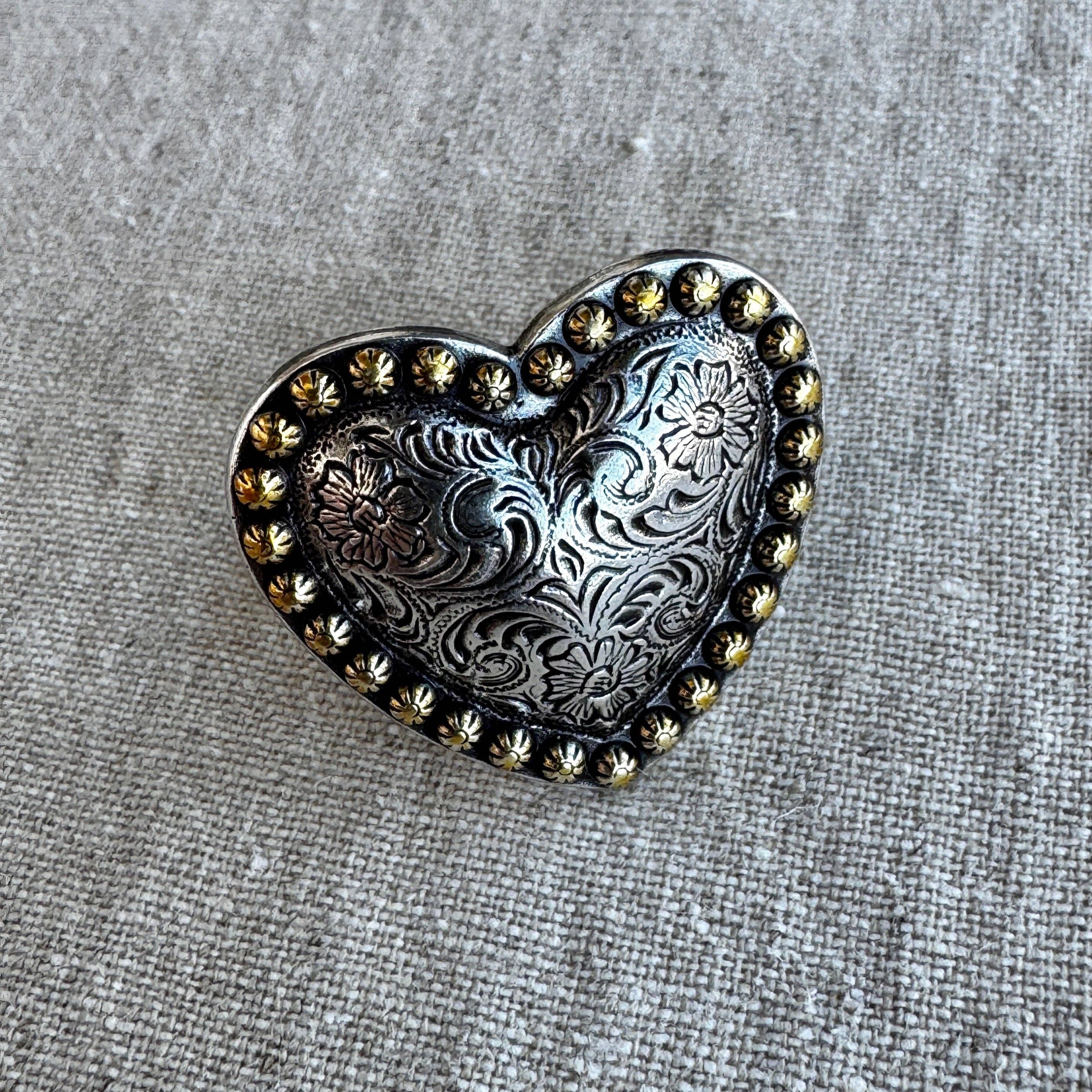 Concho Scarf Slide | Vintage Heart