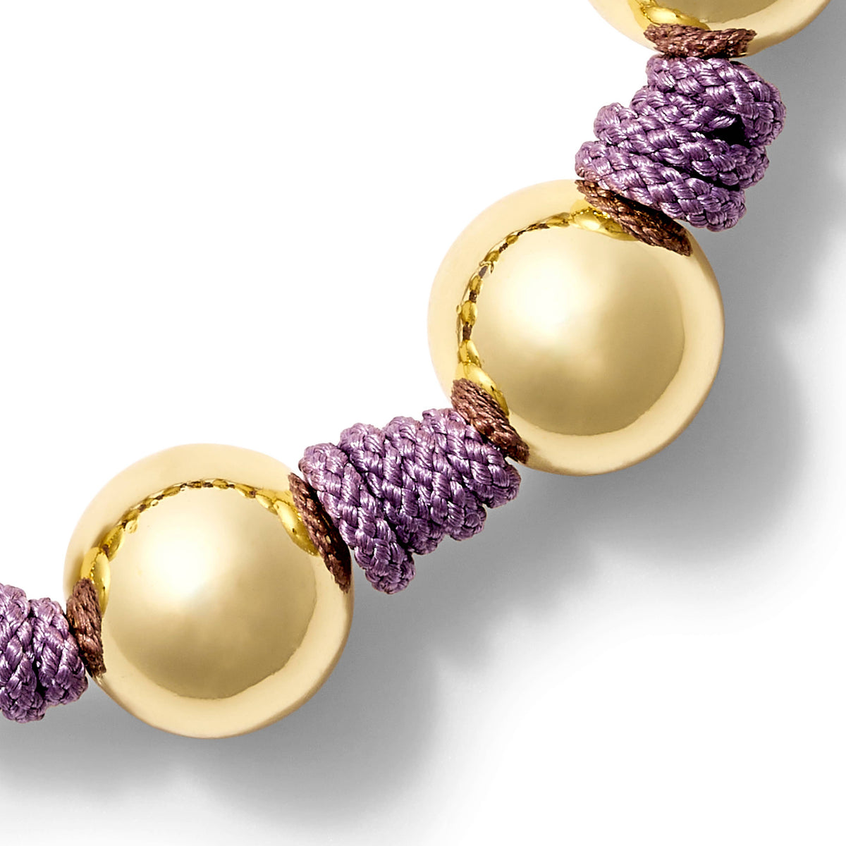 The Knotty Pearled Bracelet ~ Gold: Military Green / 7 1/2"