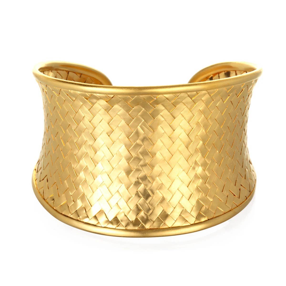 Medium Gold Woven Cuff