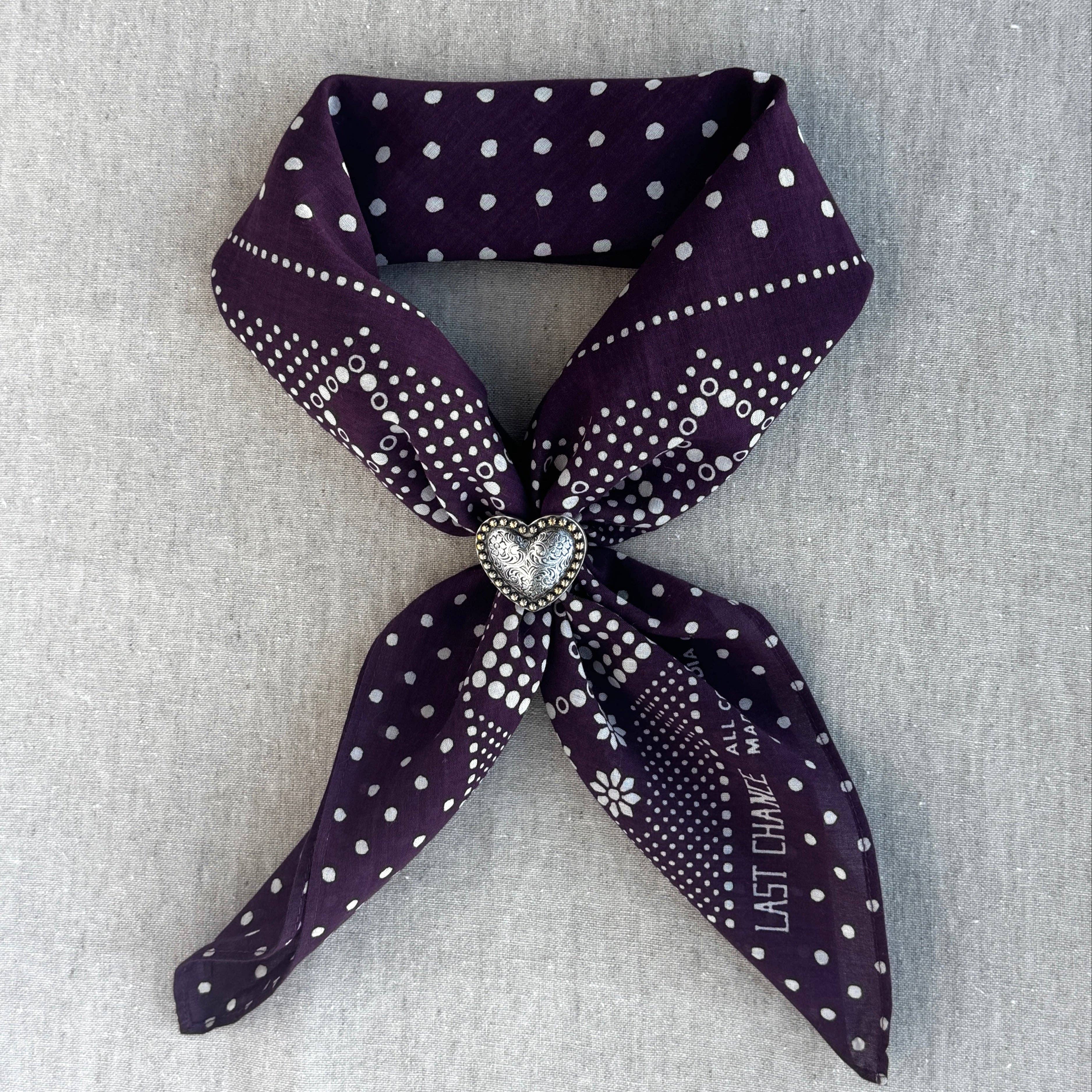 Concho Scarf Slide | Vintage Heart