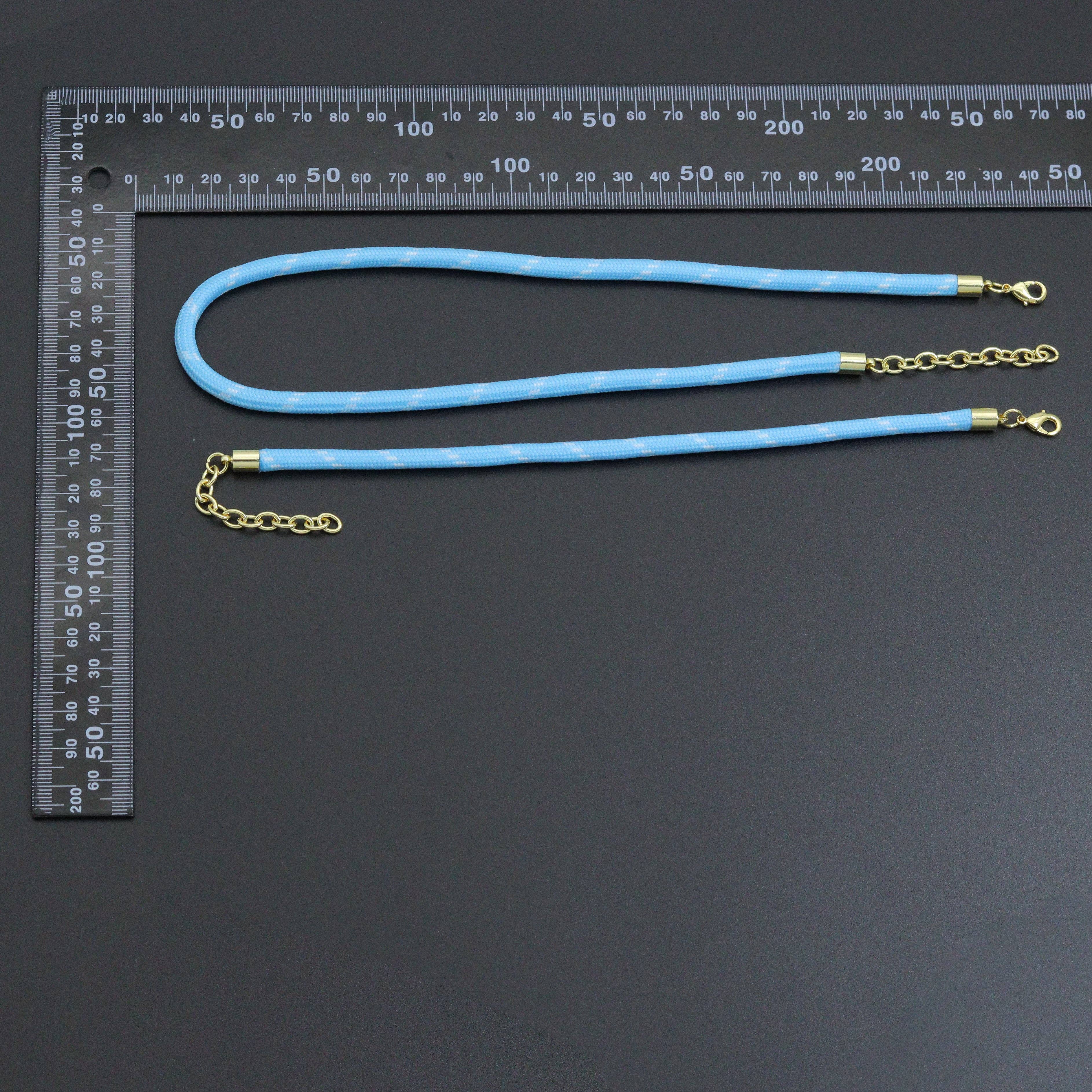 Vibrant Rope Cord Bracelet Necklace, Cord Necklace Bracelet, sku#EF830: #24 / Necklace