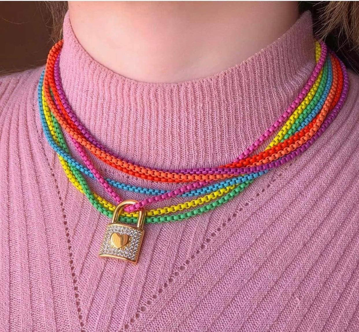 BLACK Enamel Box Chain/Necklace, Enamel Pop Chain Necklaces, Colored Metal Necklace, Wholesale Enamel Chain,3mm,sku#M398: Necklace (18'') / 1.Black