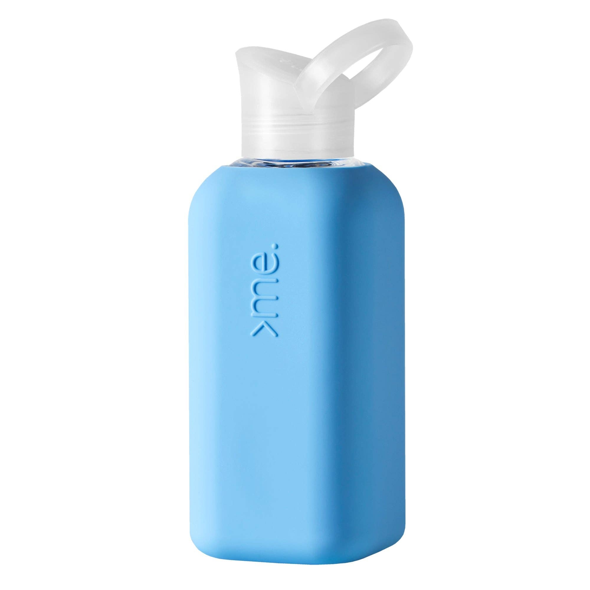 Squireme - Glass Bottle with Silicone Sleeve: Ice Blue