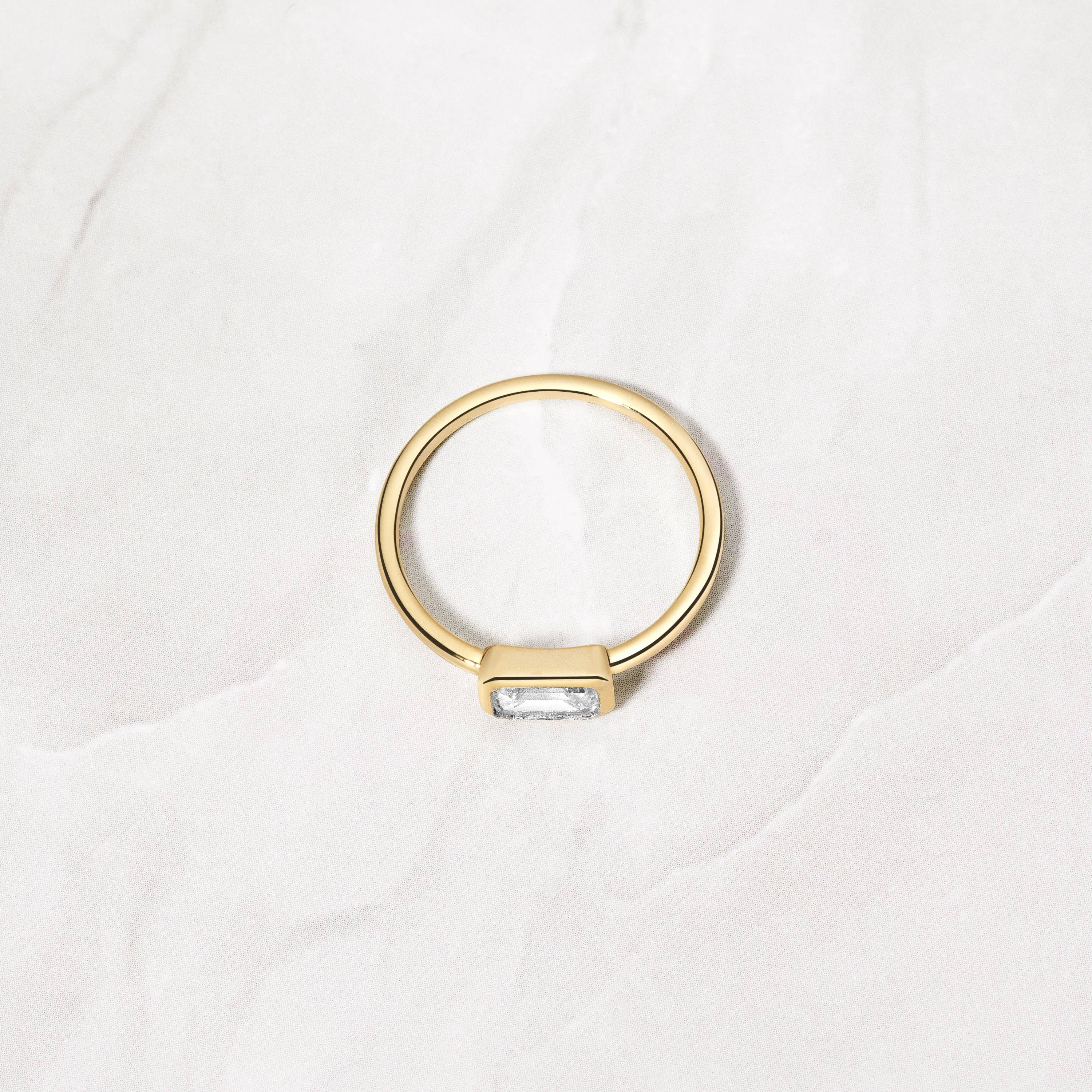 Baguette Bezel Ring