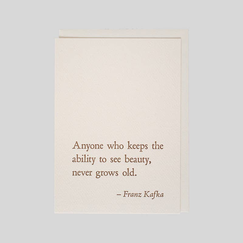 Franz Kafka - Beauty QuoteNote