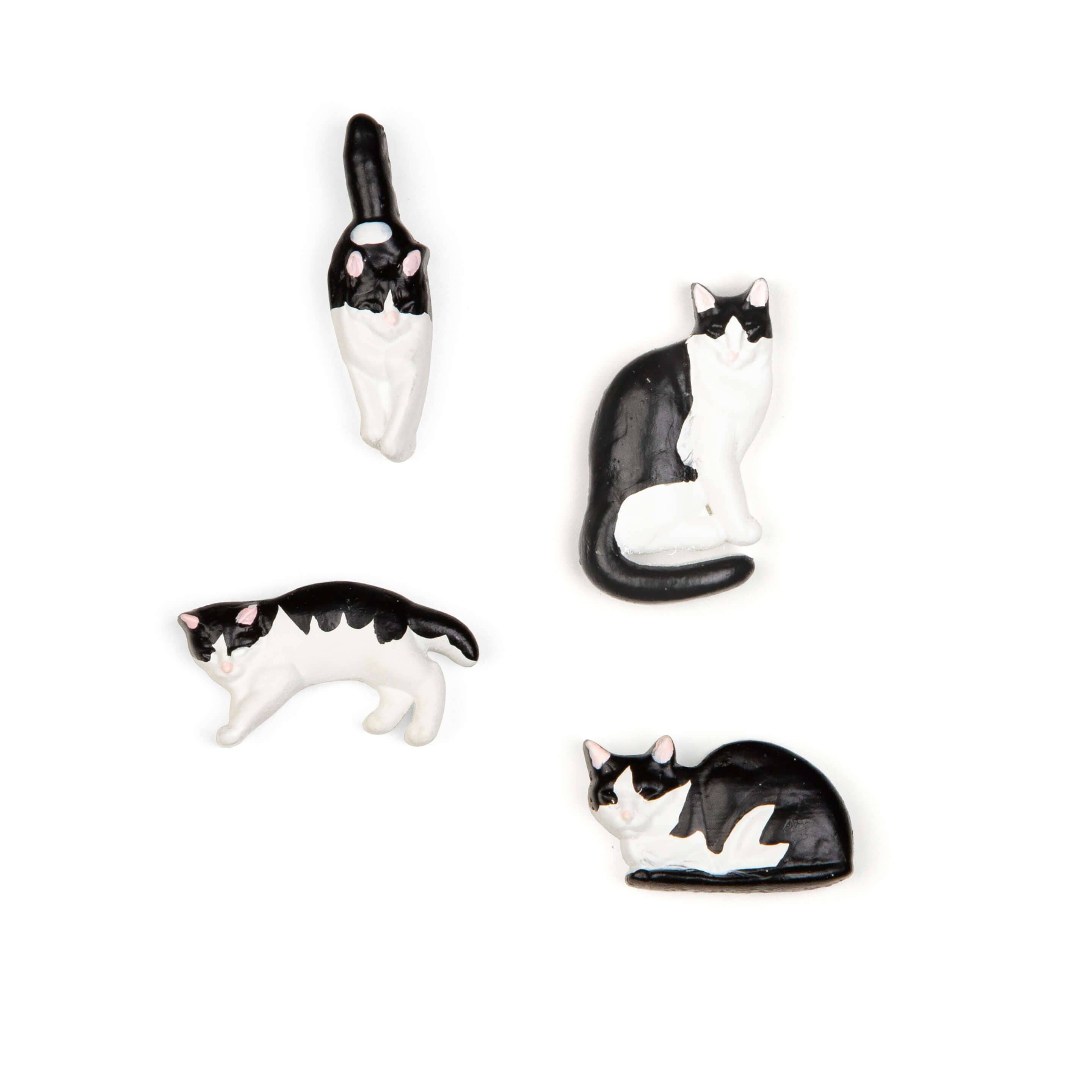 Tuxedo cat magnets