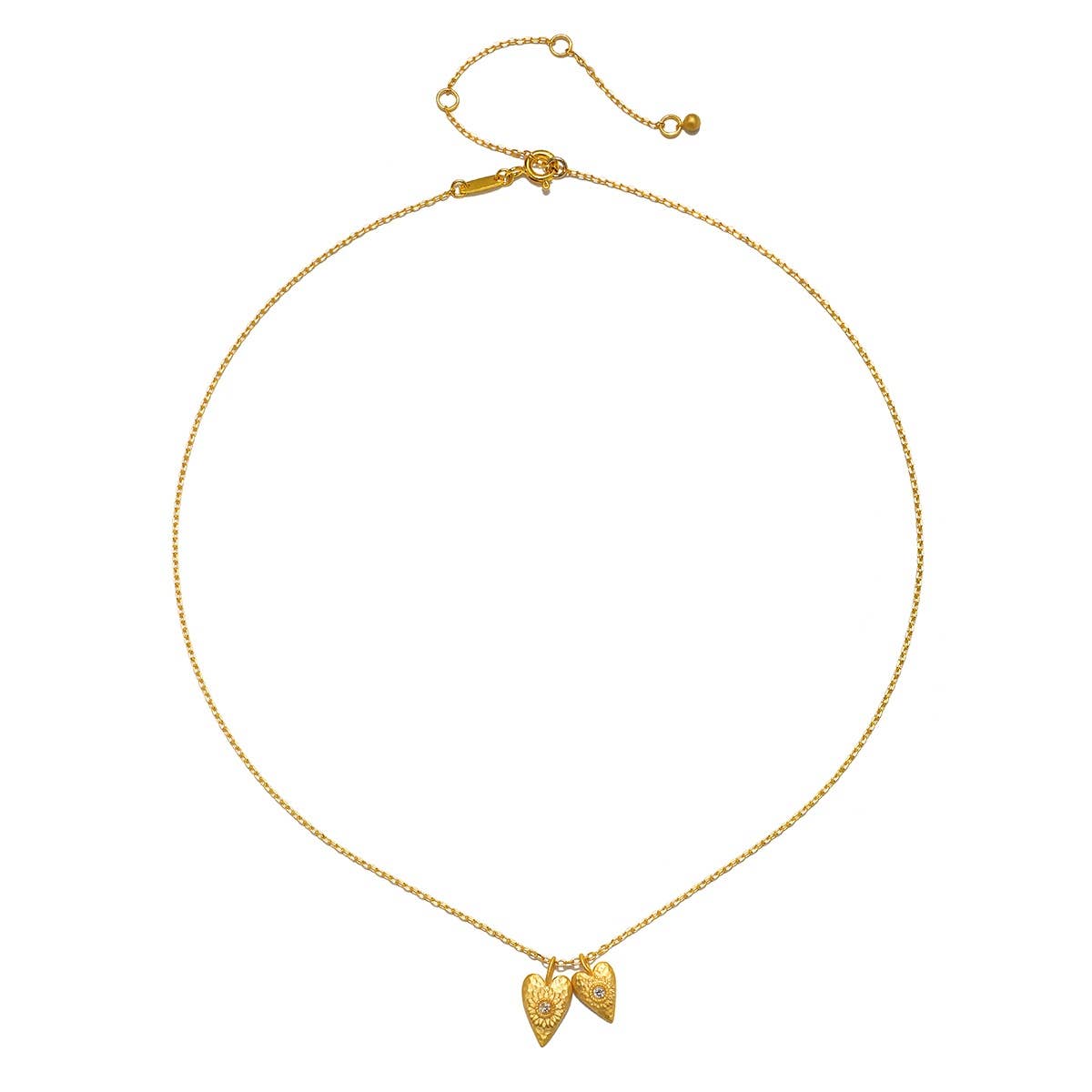16" Double Heart Necklace