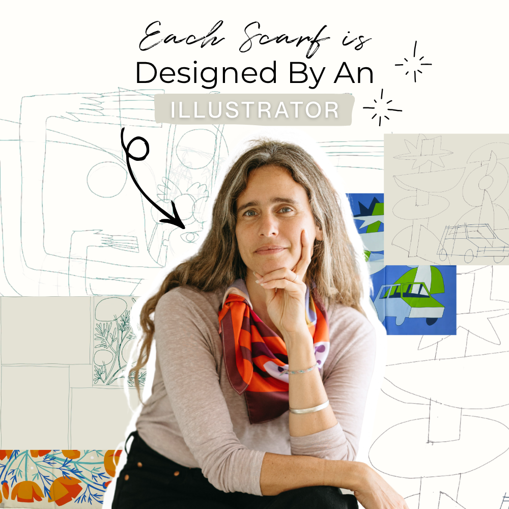 Soar & Sing Scarf | Silk Habotai Scarf | Women's Bandana: 26" x 26"