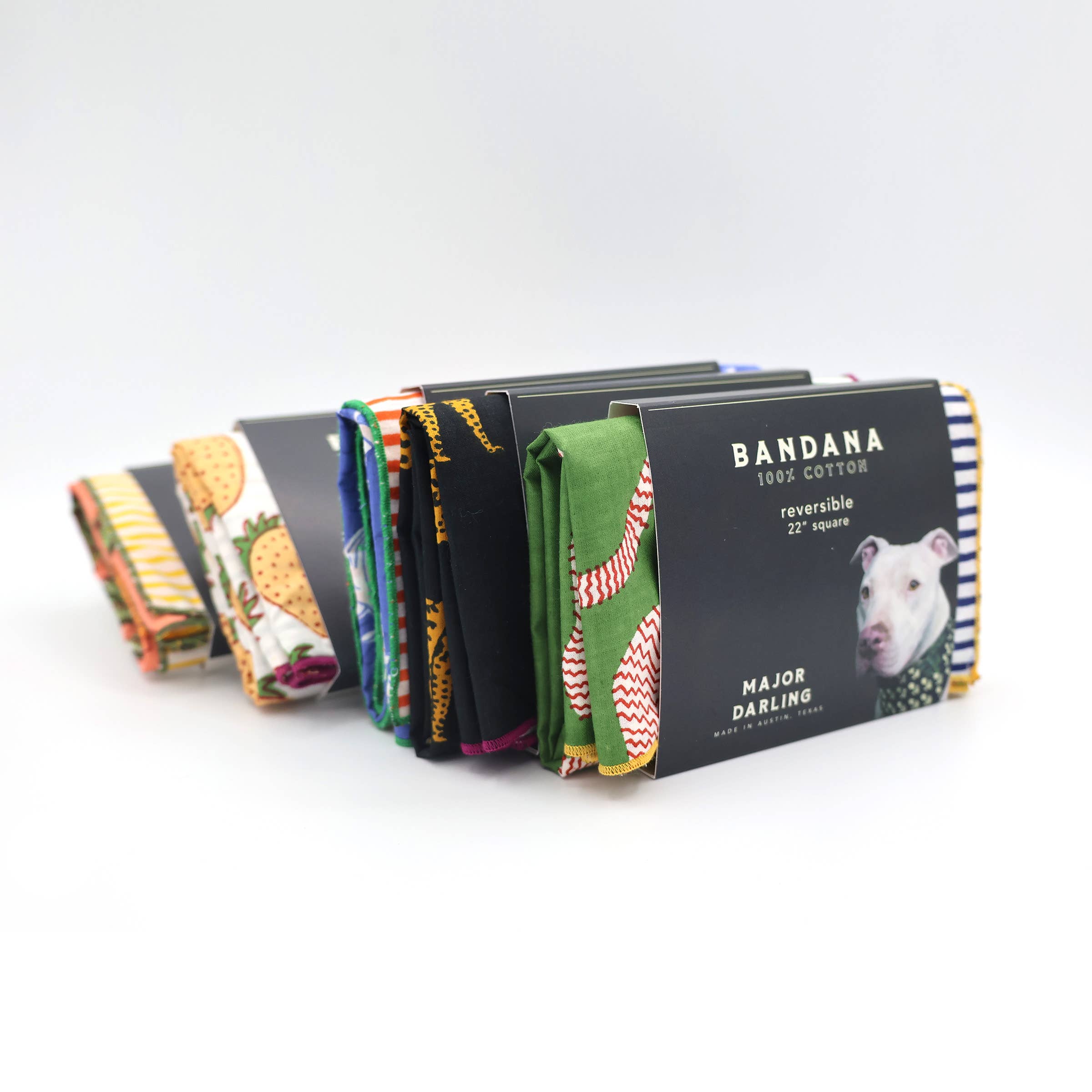 Double Sided Dog Bandana: Floral Vines