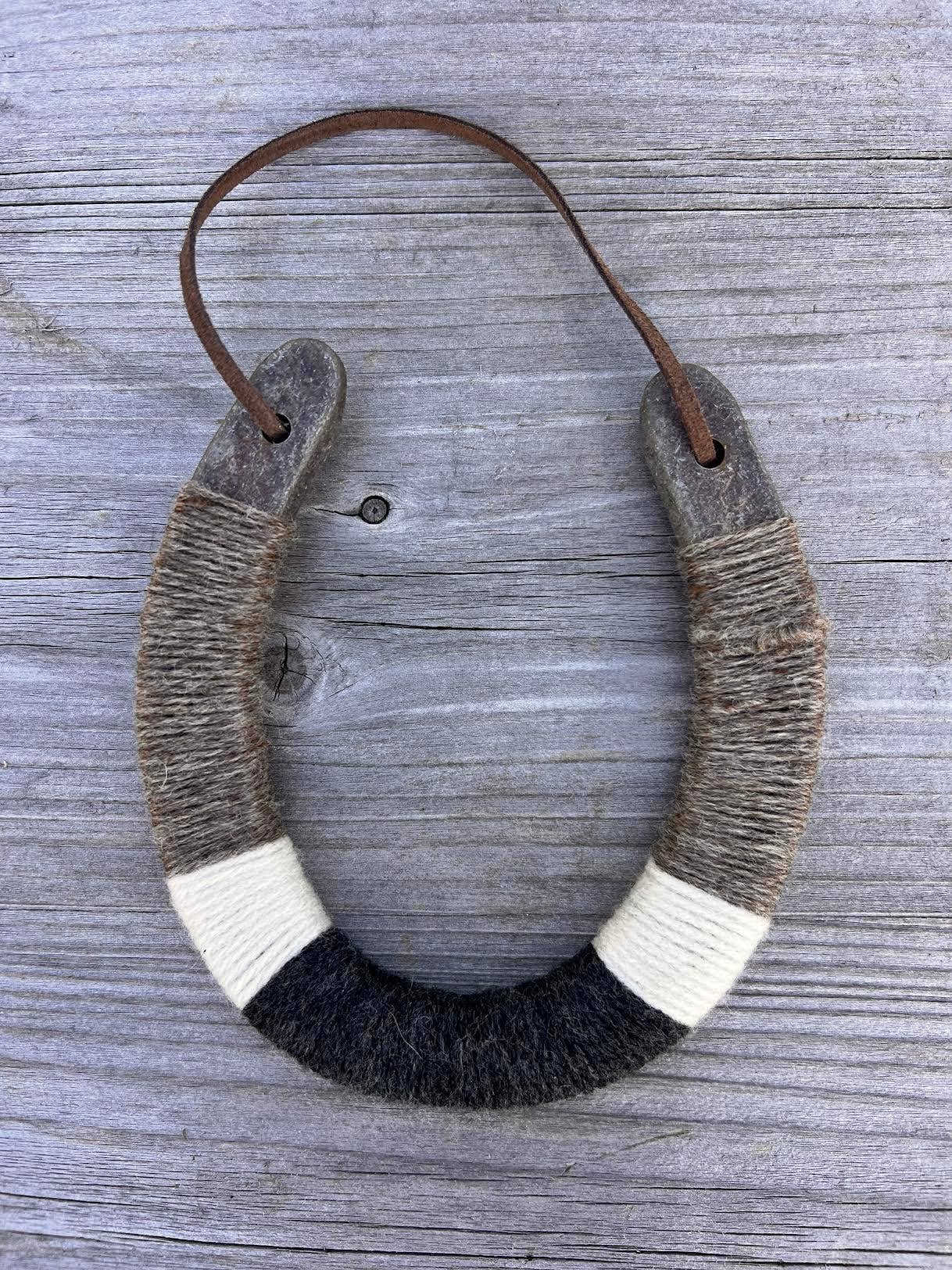 Up-cycled LUCKY horseshoes