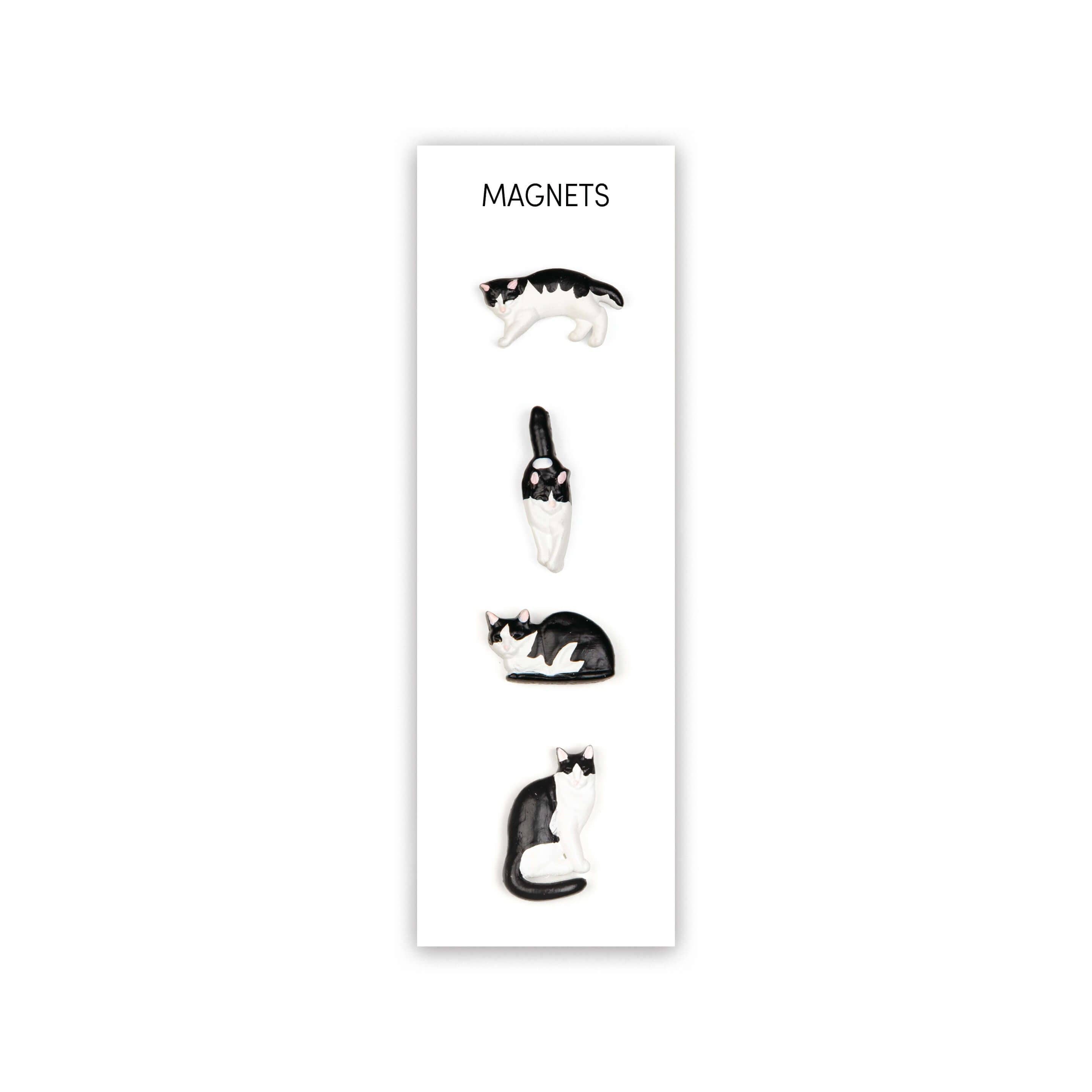 Tuxedo cat magnets