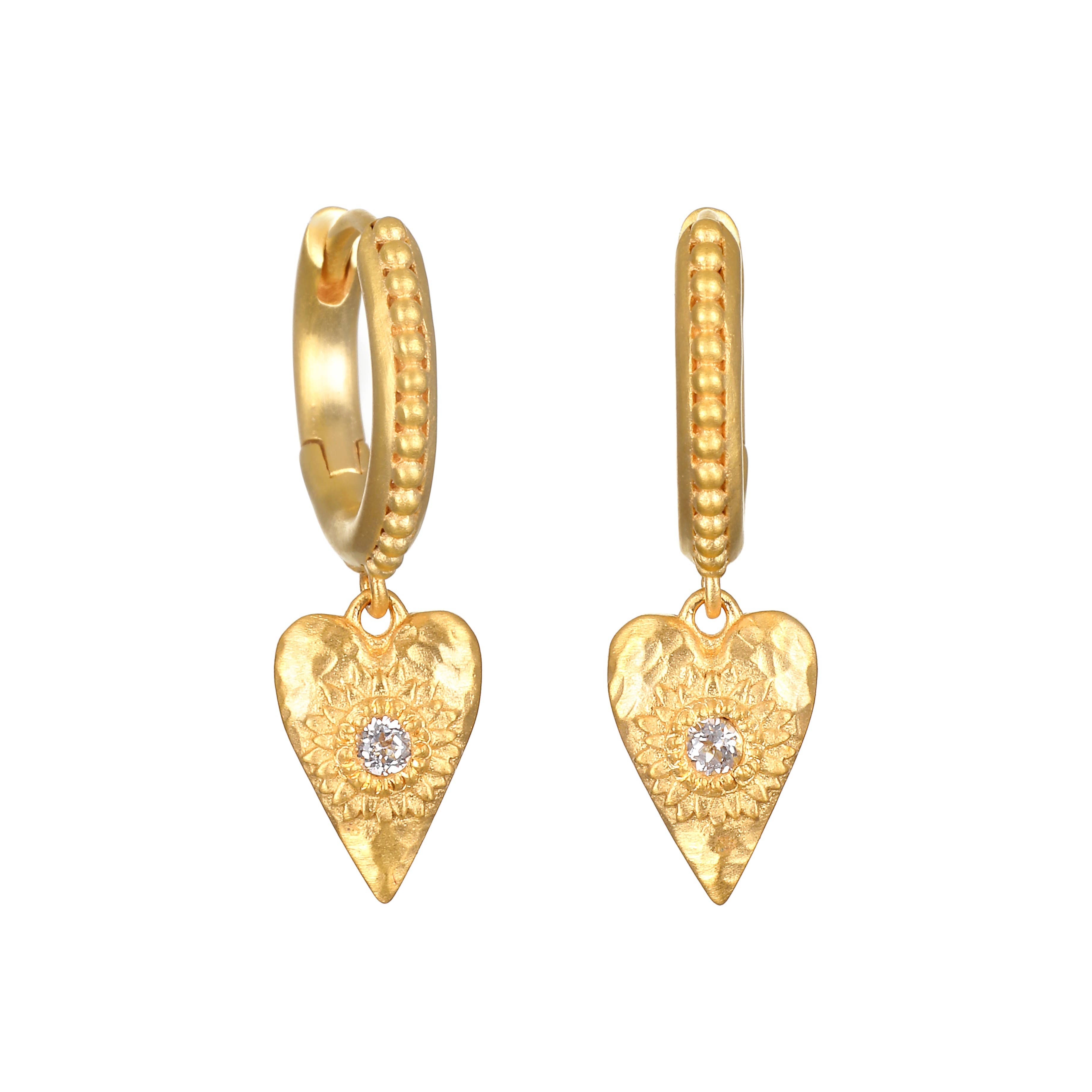 Loving Heart Huggie Earrings