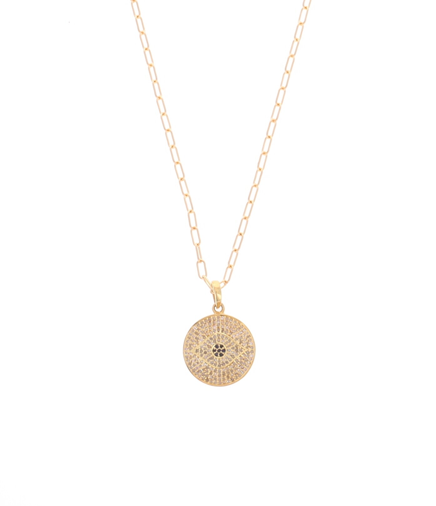Protective Eye with Diamonds Charm