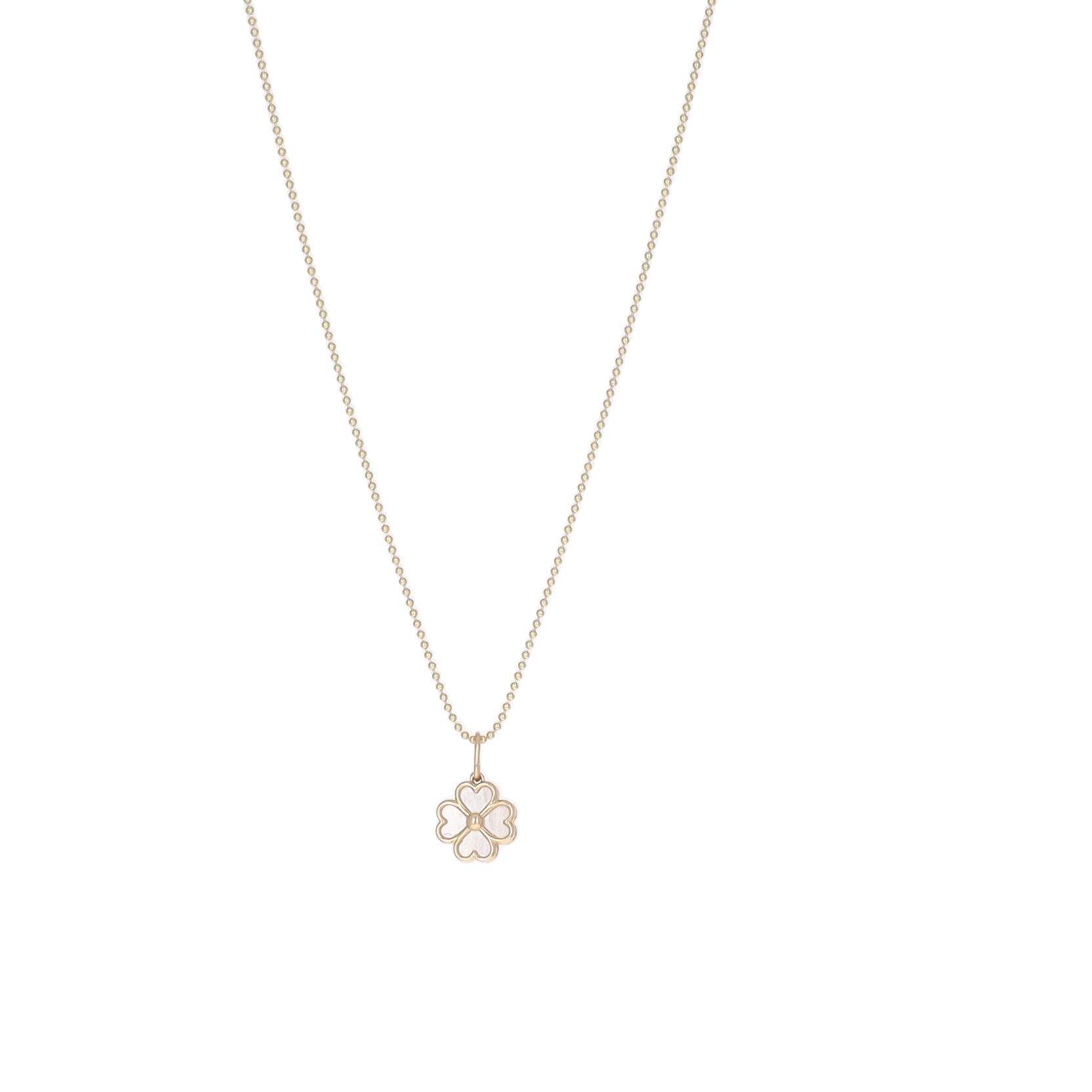Flower Pendant 14K Necklace