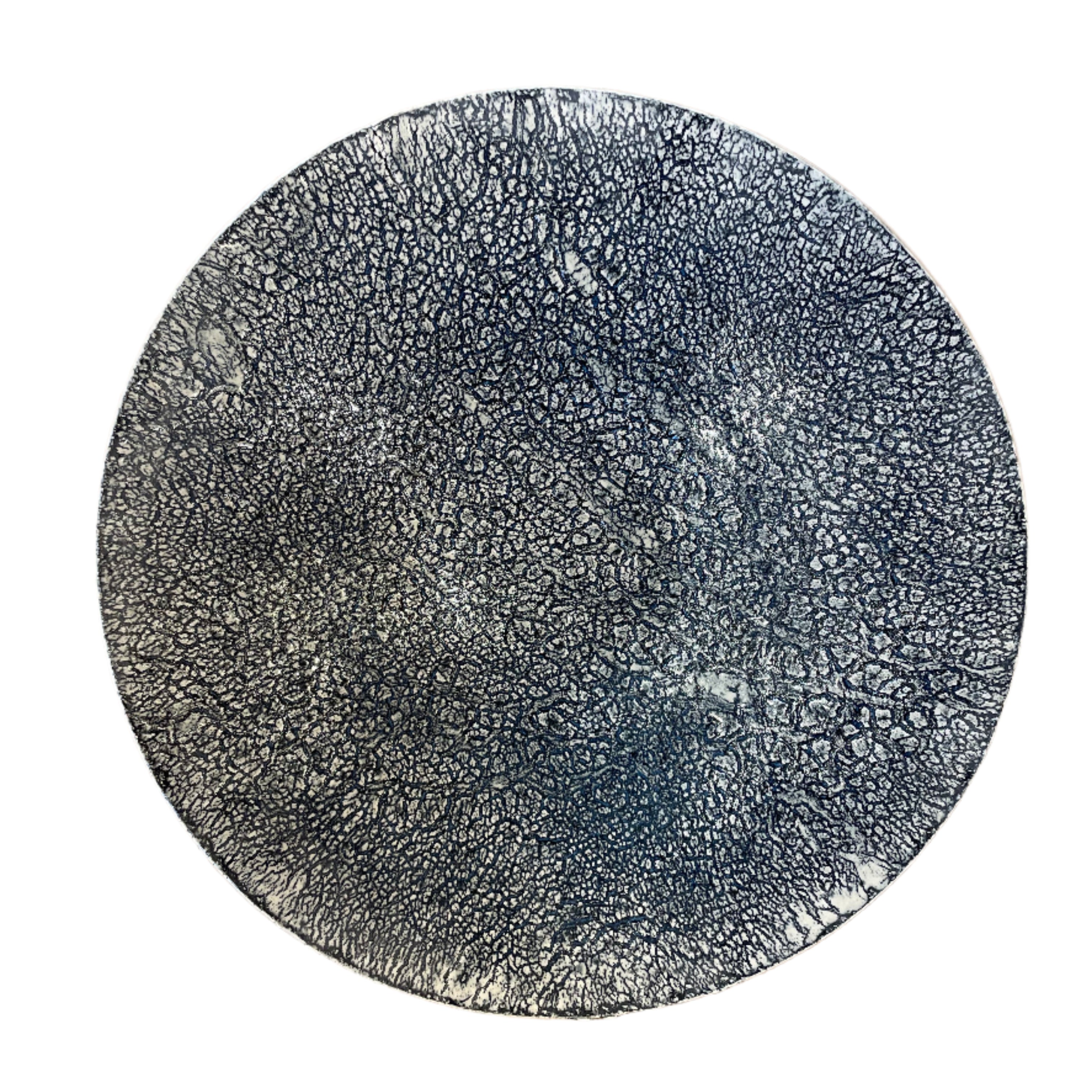 Large Navy Lace Deep Bowl
