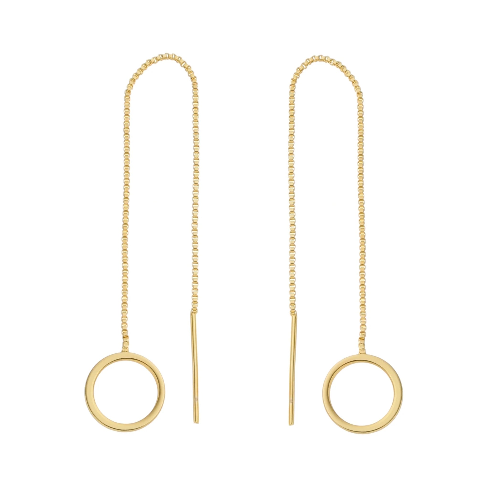 Geometric Small Circle drop earring