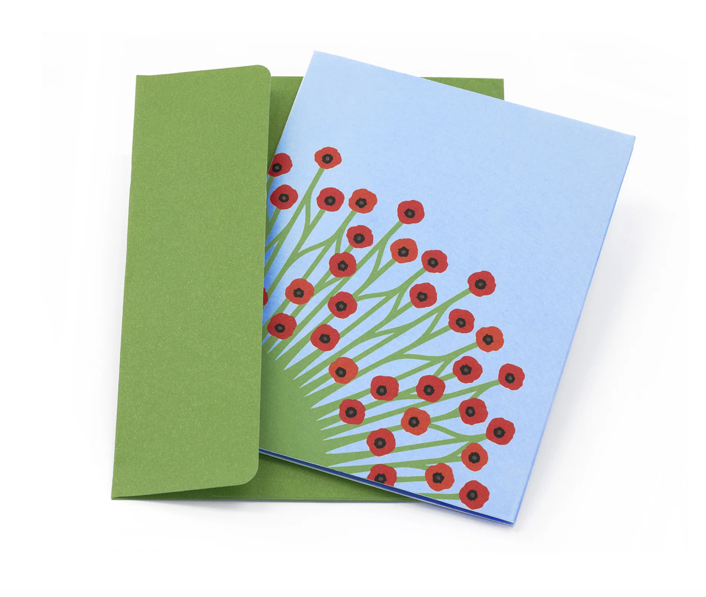 Poppies Pop Up Card