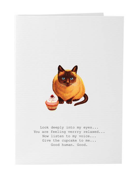 Hypnotic Cat Greeting Card