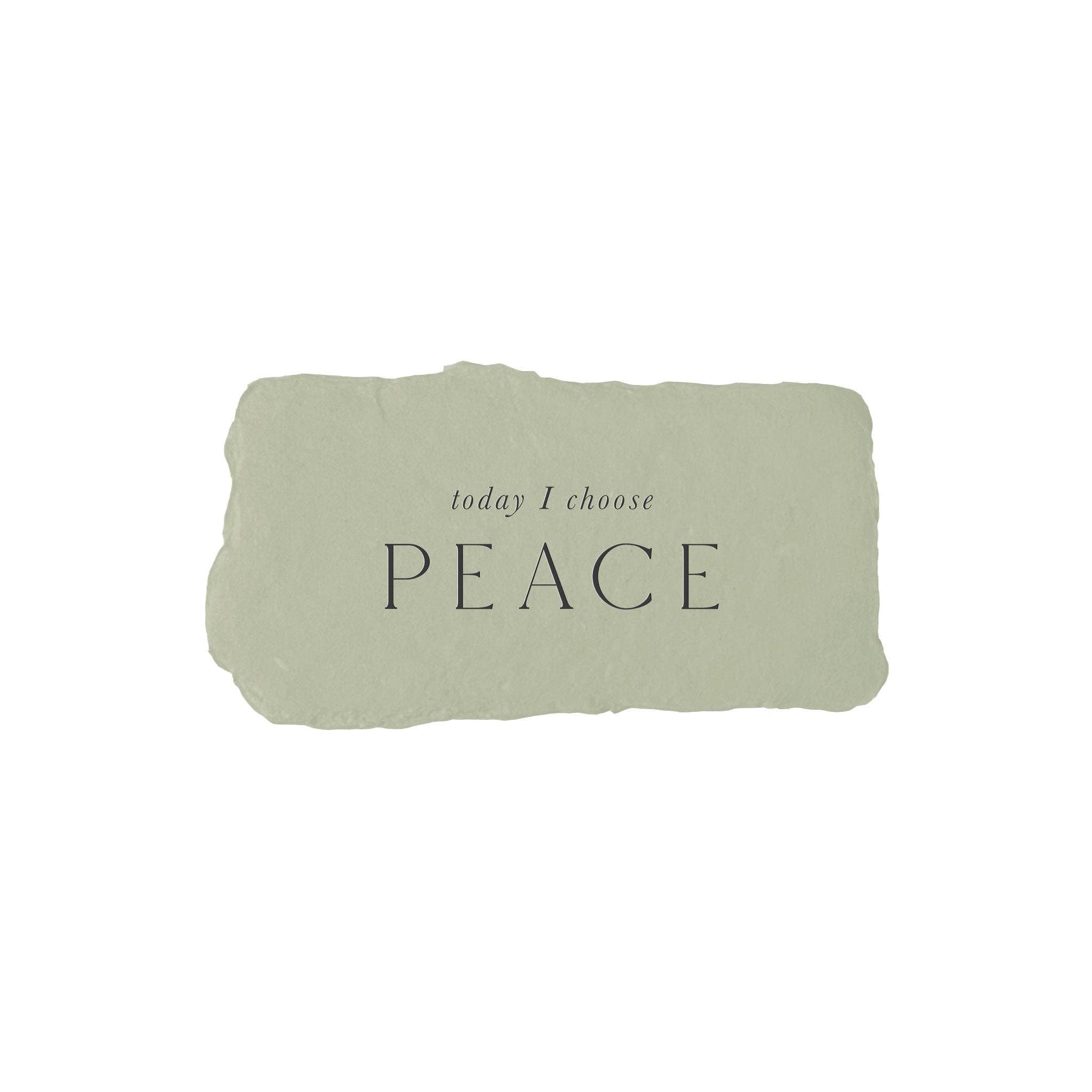 Today I choose peace intention card