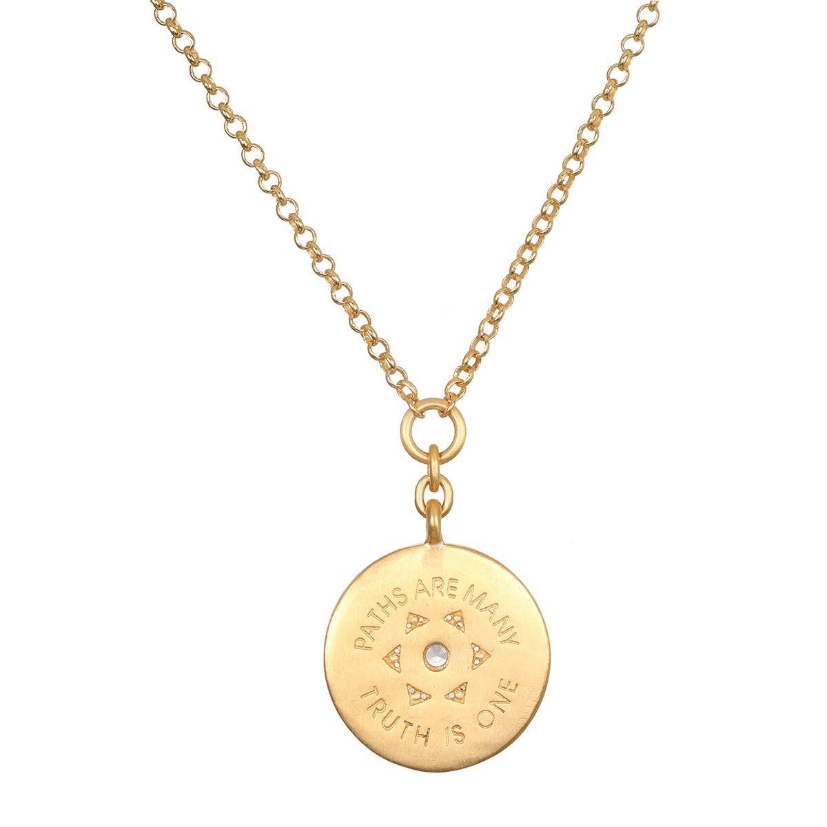 18k White Topaz All Truths Necklace