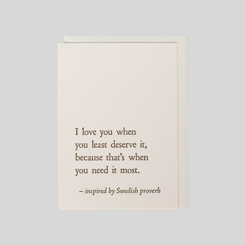 Swedish Proverb - Love QuoteNote