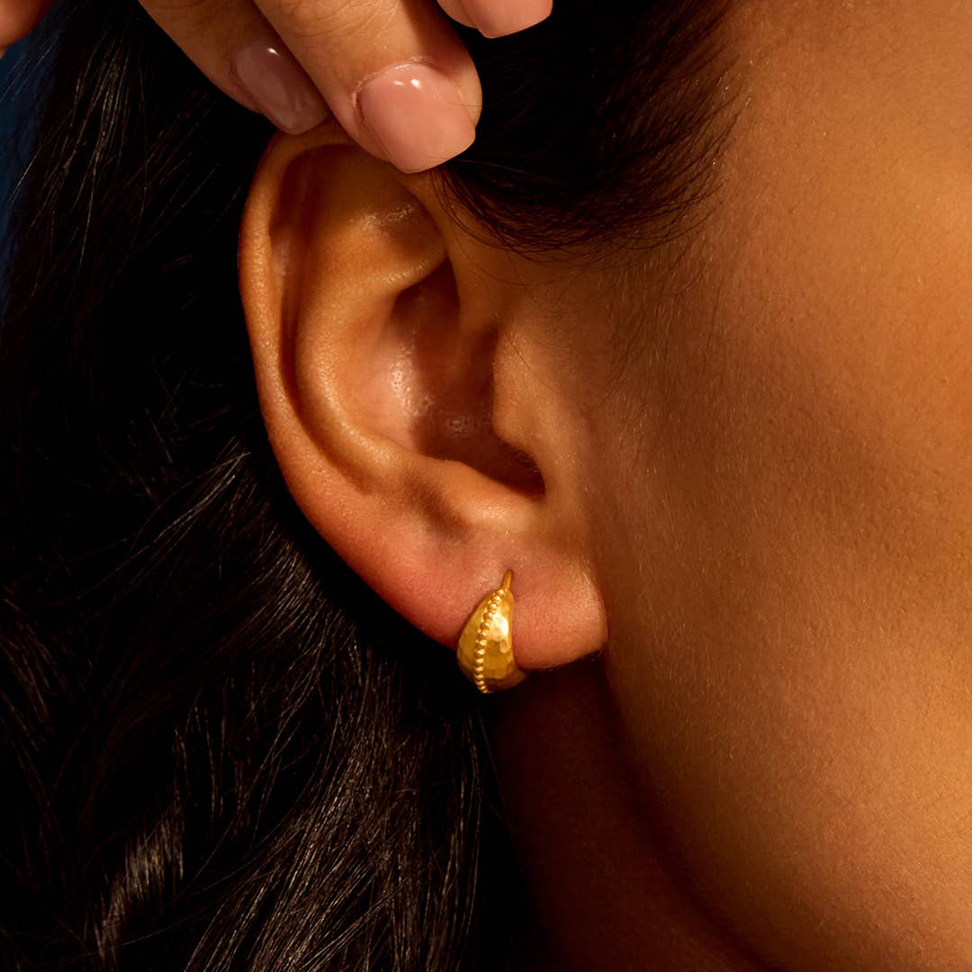 Little Joys Dot Huggie Hoop Earrings