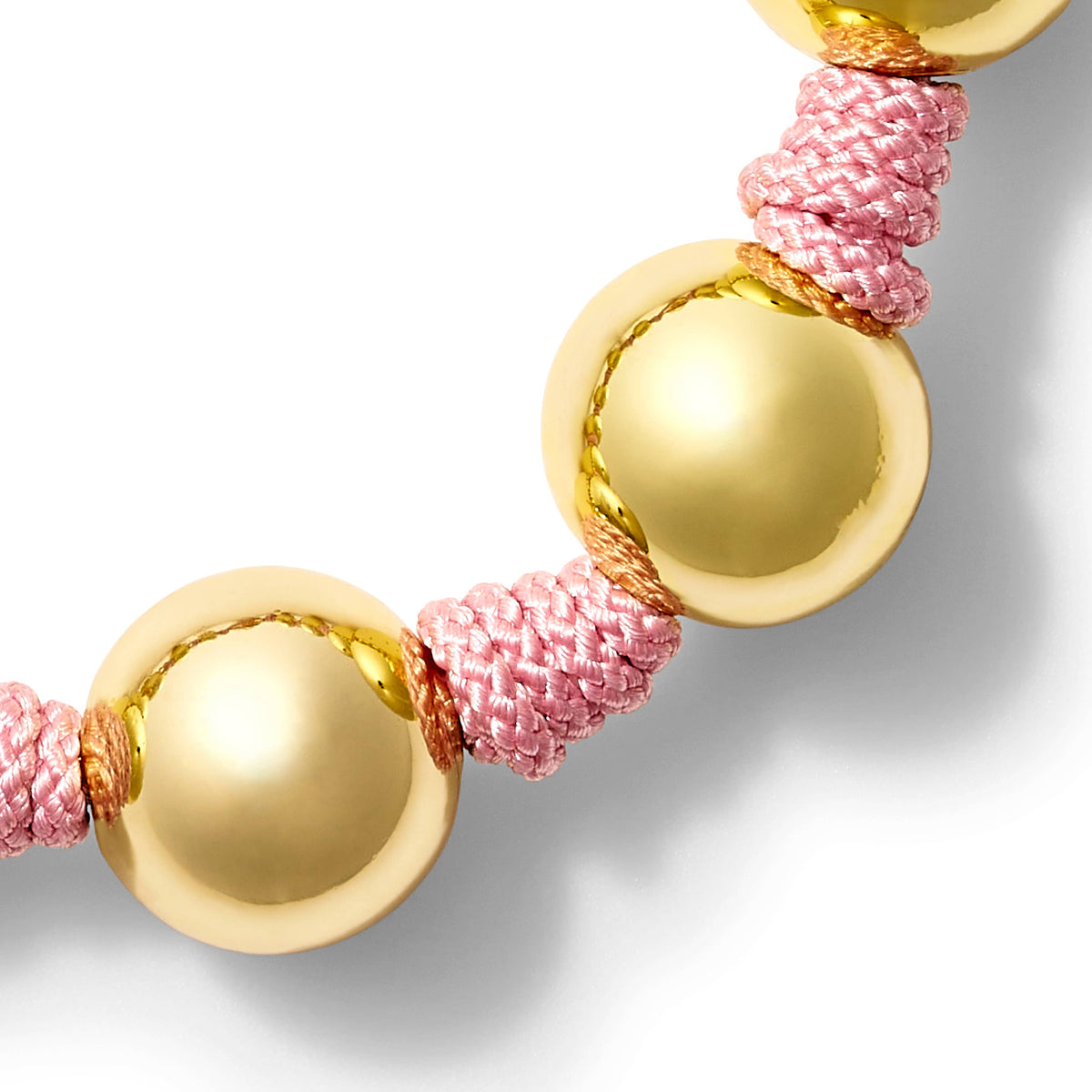 The Knotty Pearled Bracelet ~ Gold: Military Green / 7 1/2"