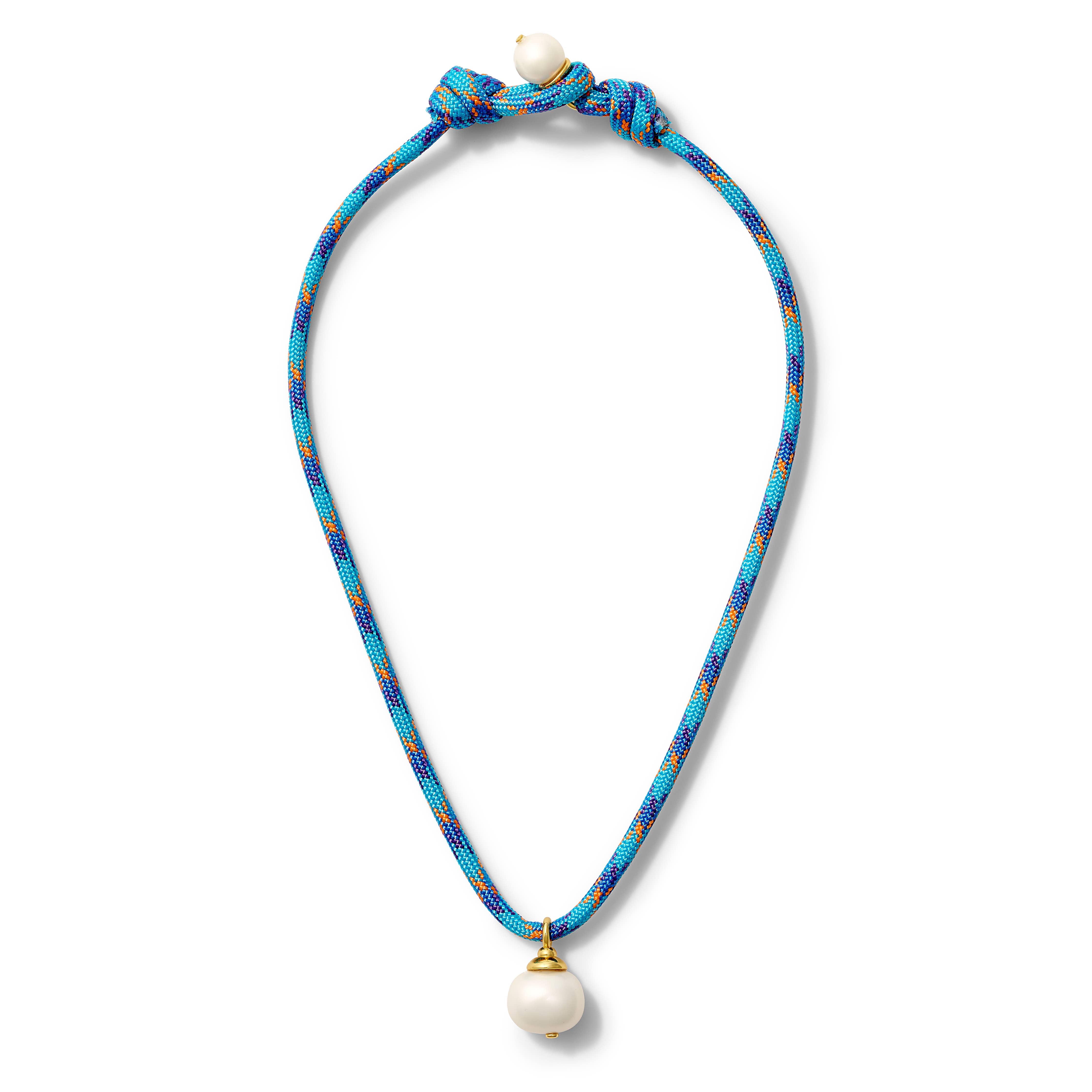 The Paracord + Pebble Pearl Pendant