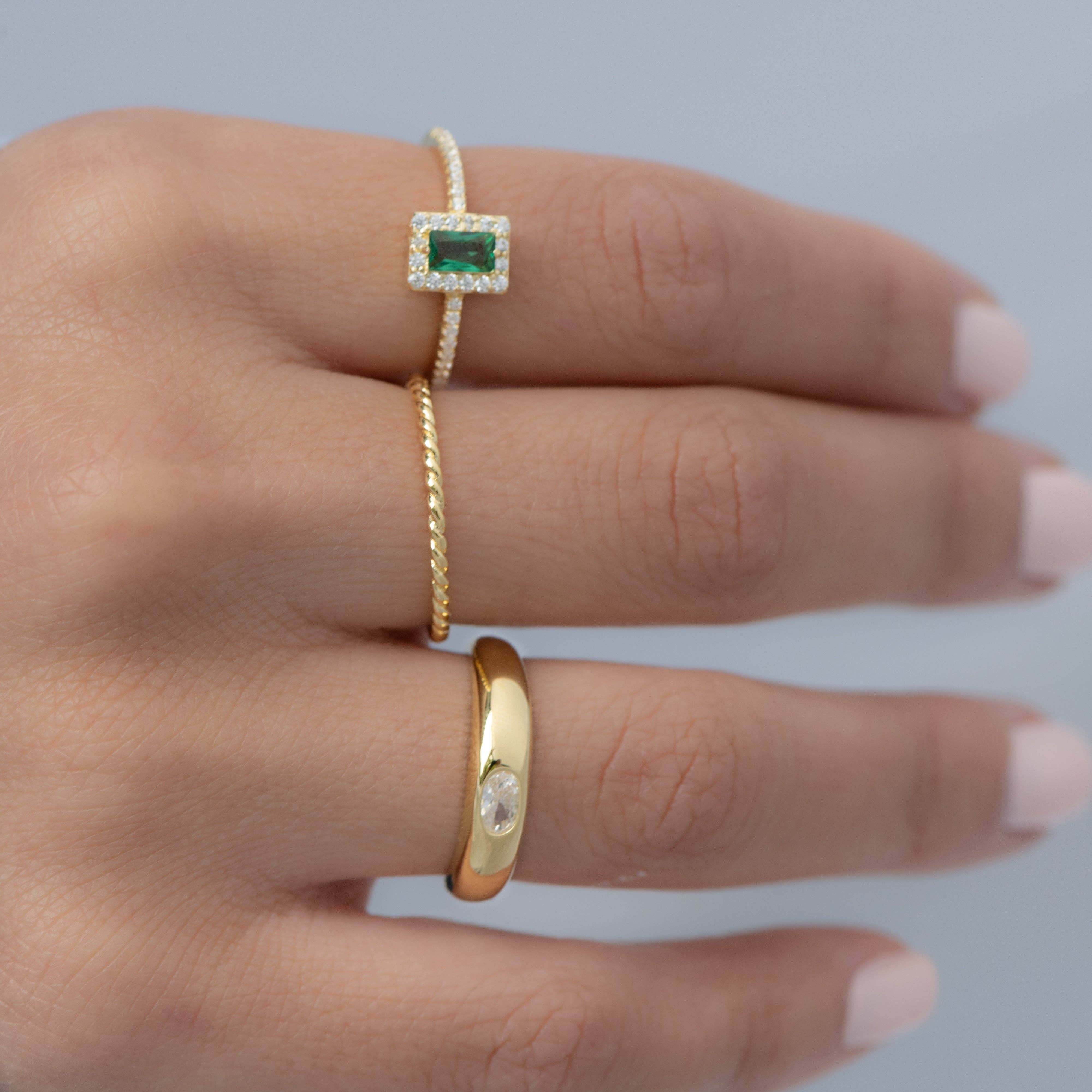 Bezeled Dome Ring