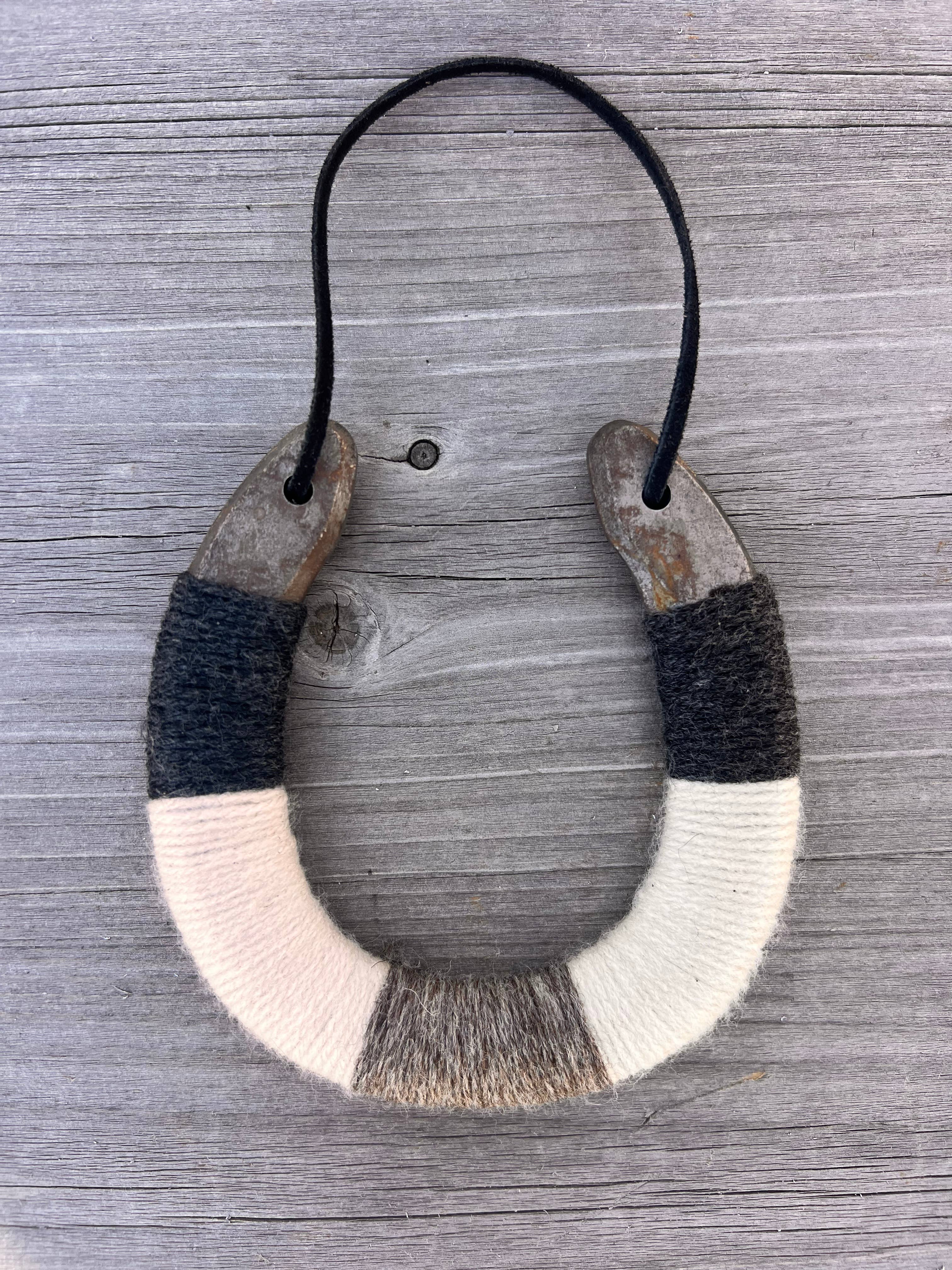 Up-cycled LUCKY horseshoes