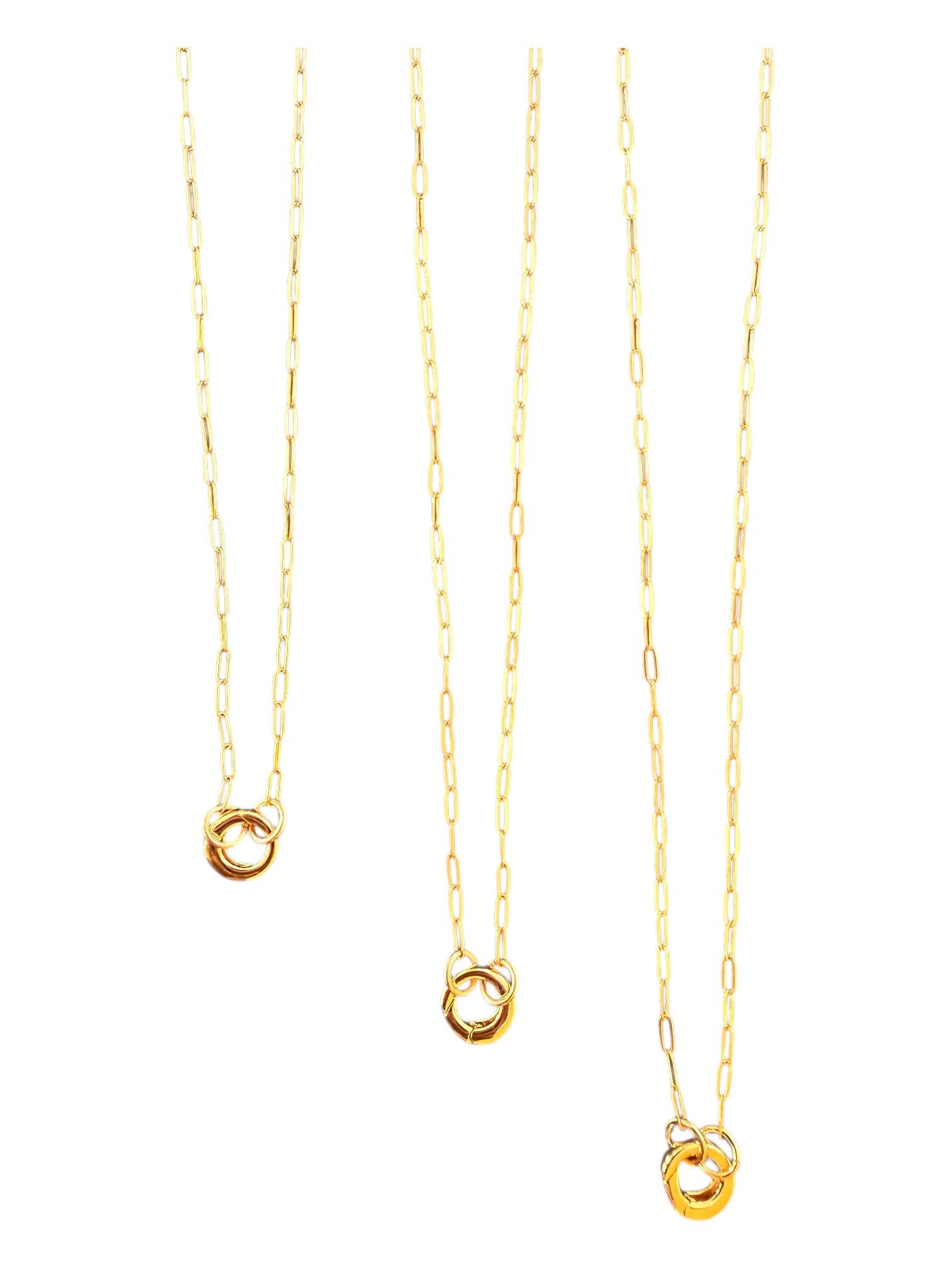 Paperclip Chain with Charm Holder