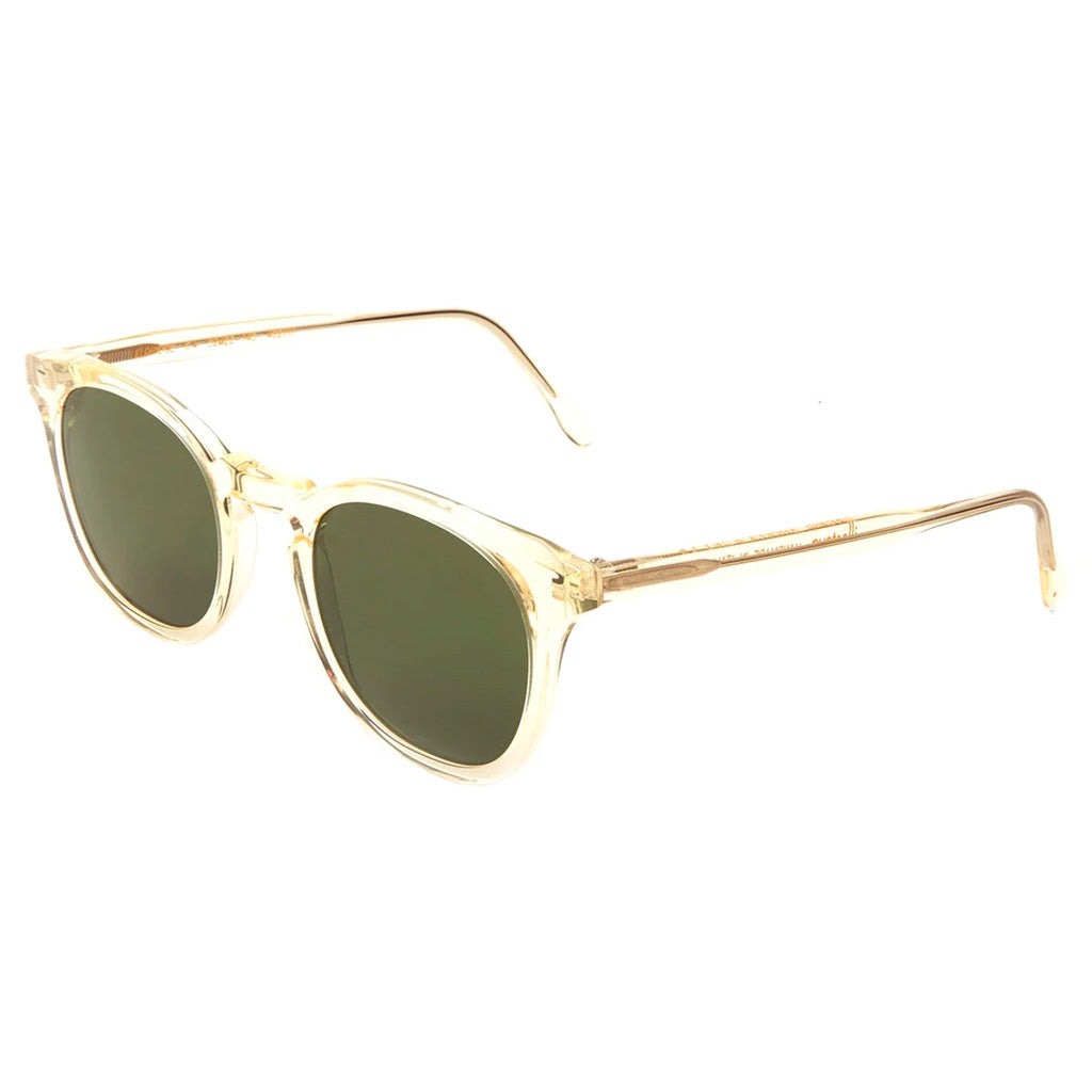 Eldridge champagne w/ olive flat lenses