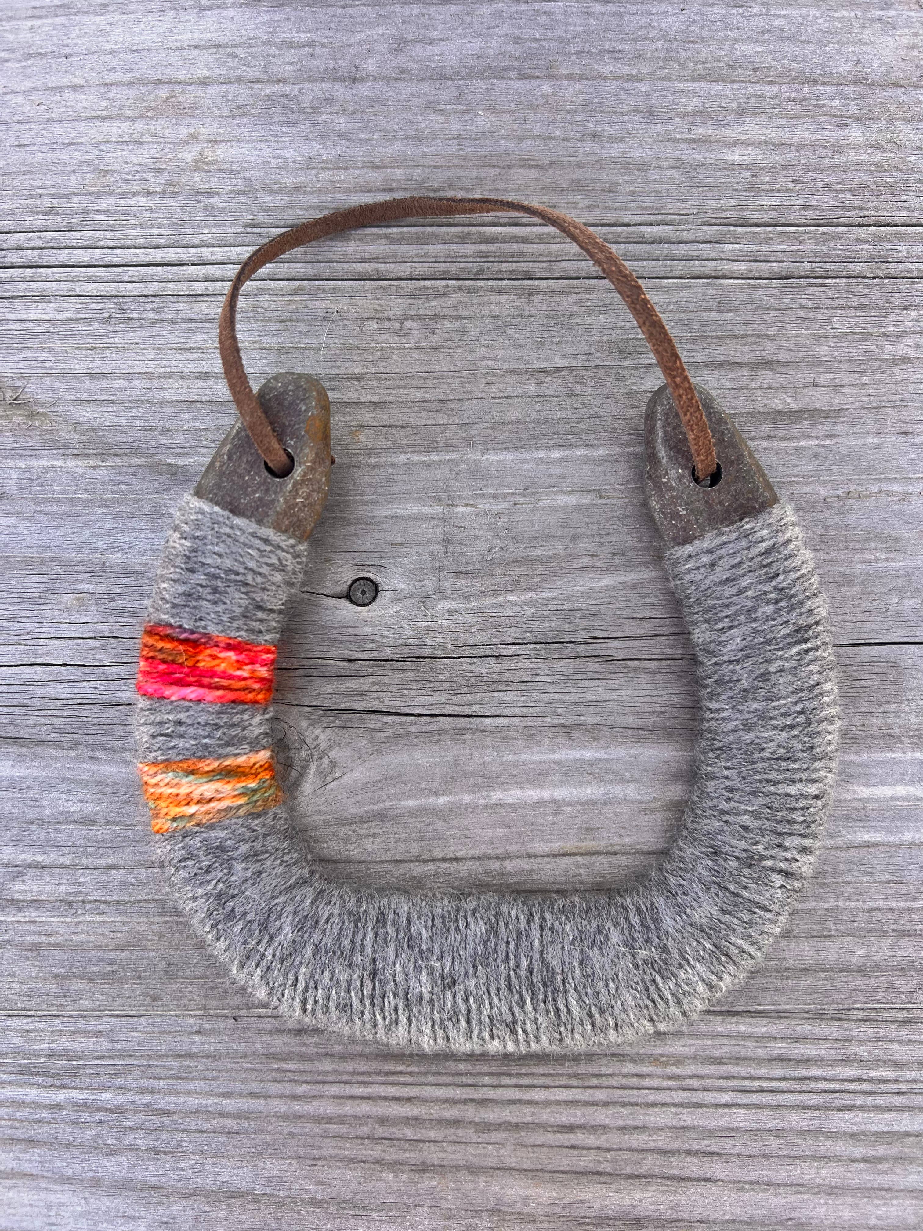 Up-cycled LUCKY horseshoes