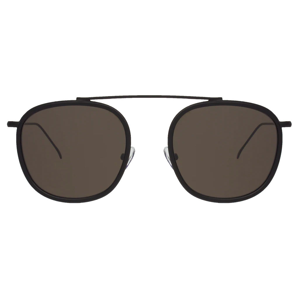 Mykonos Ace matte black w grey flat lenses