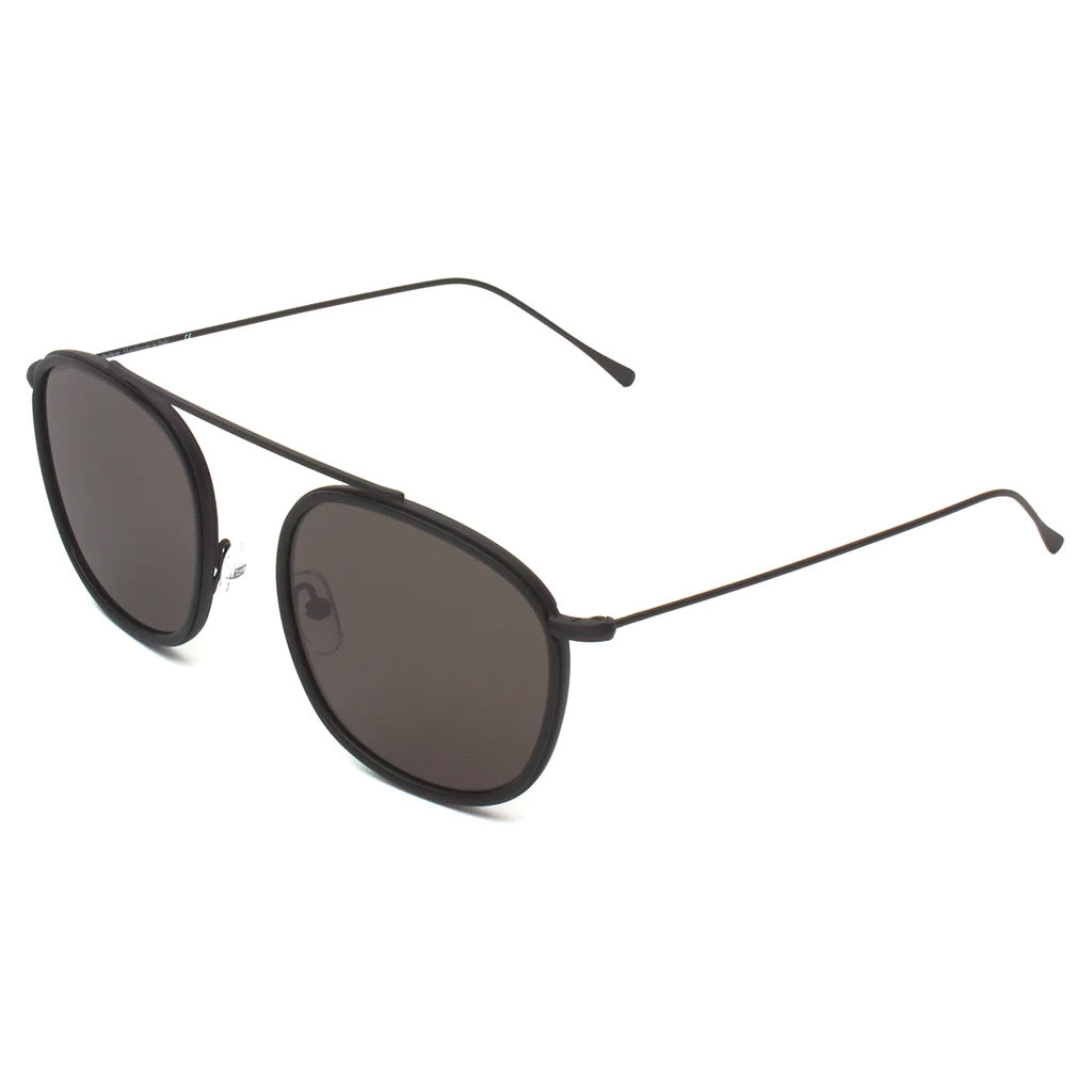Mykonos Ace matte black w grey flat lenses
