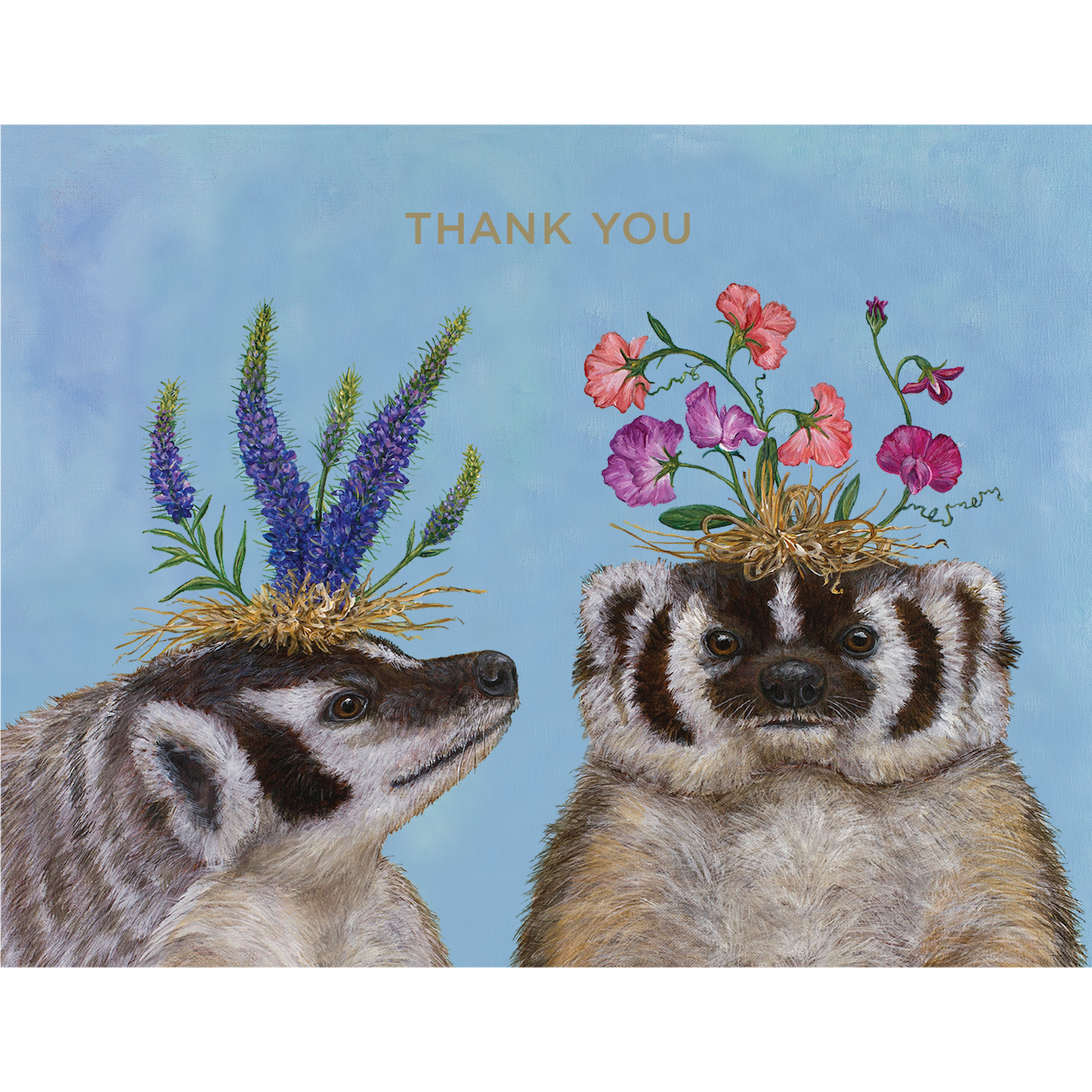 Thank You Badger Sisters Card