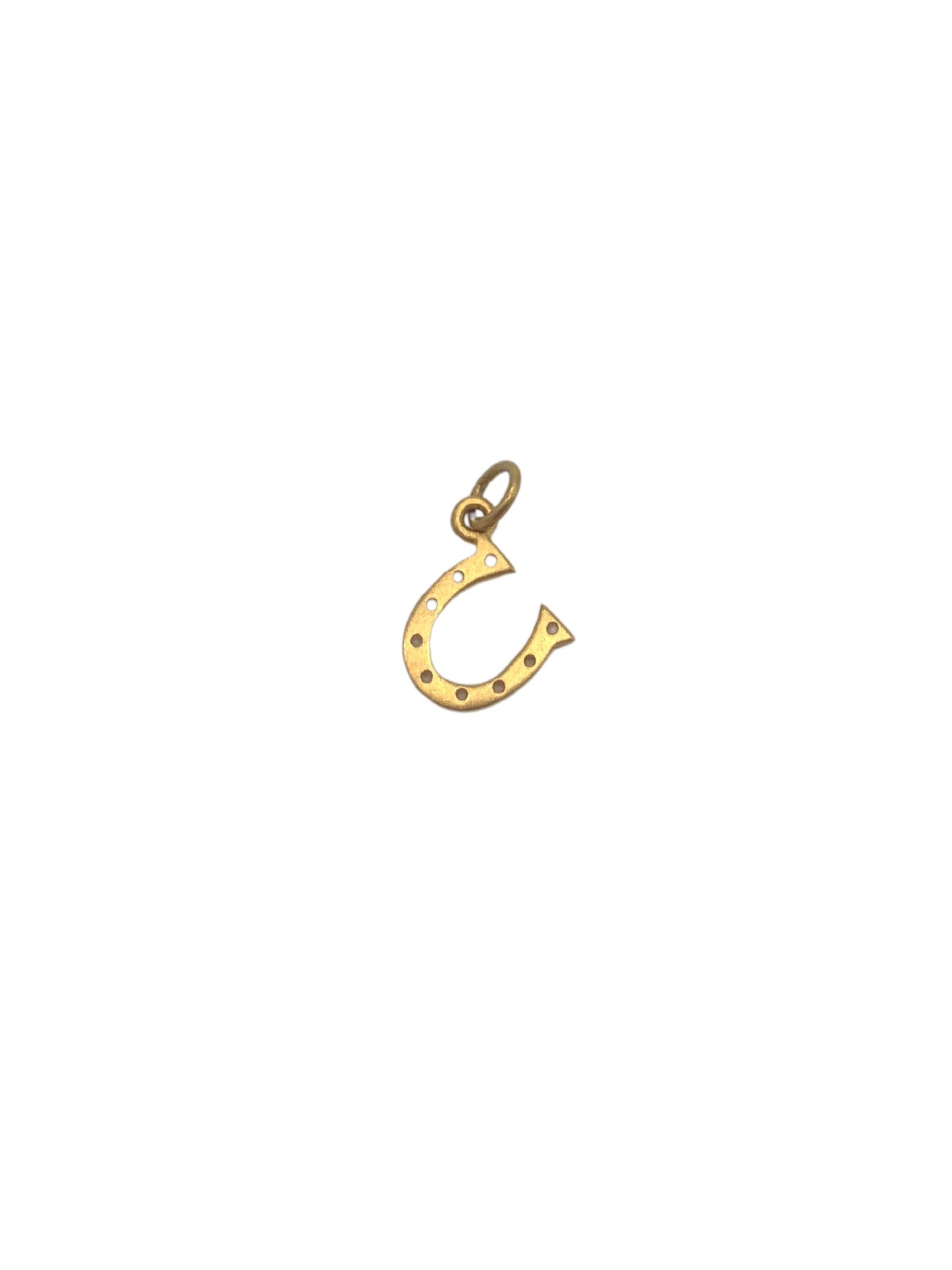 Small Gold Horseshoe Charm