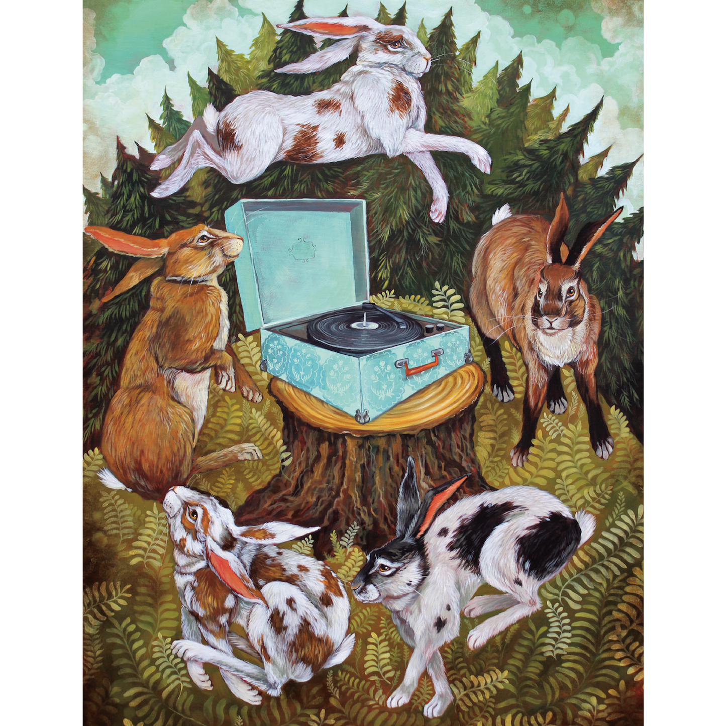Rabbit Dance Card