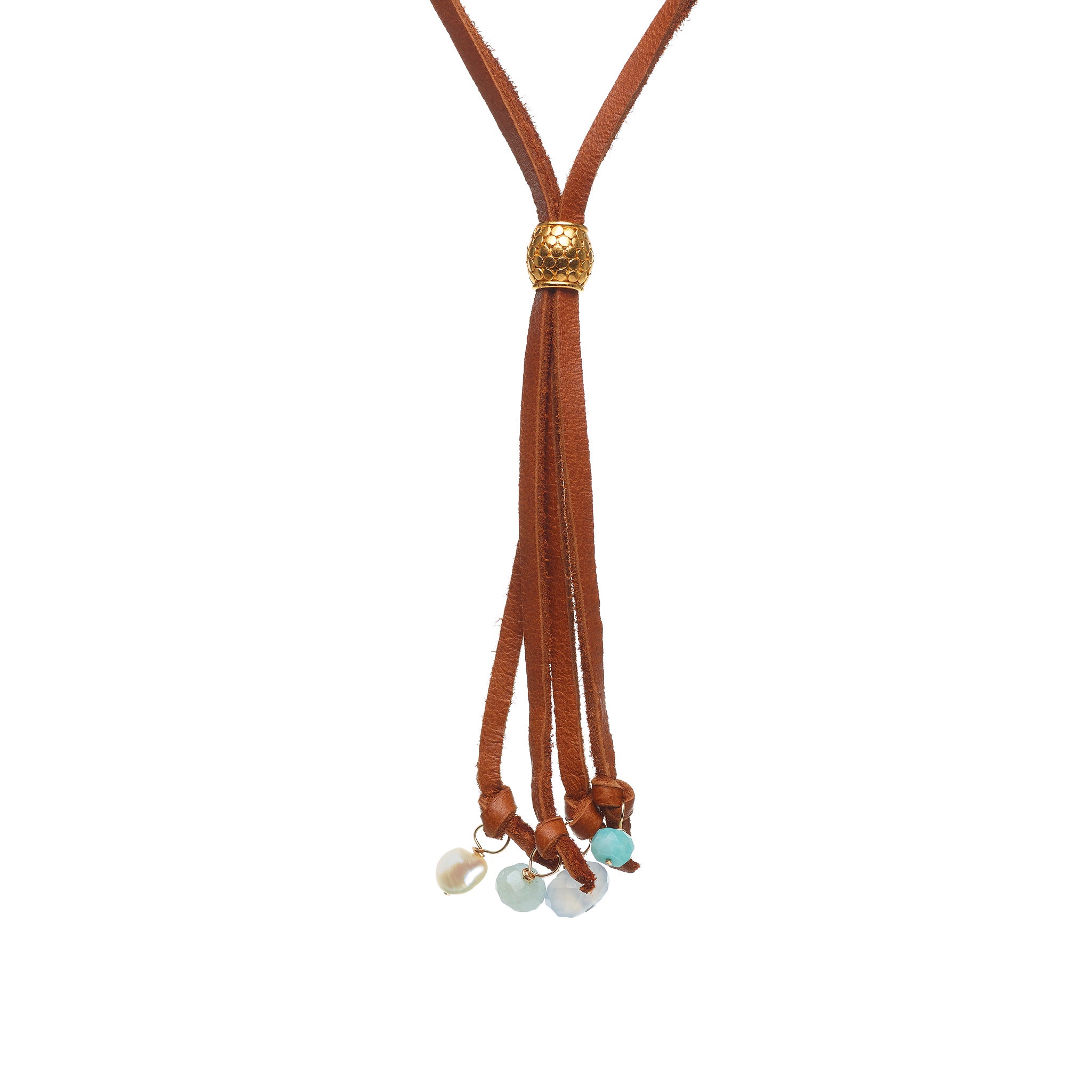 Mixed Charm Bundle on Suede with Carnelian and Turquoise