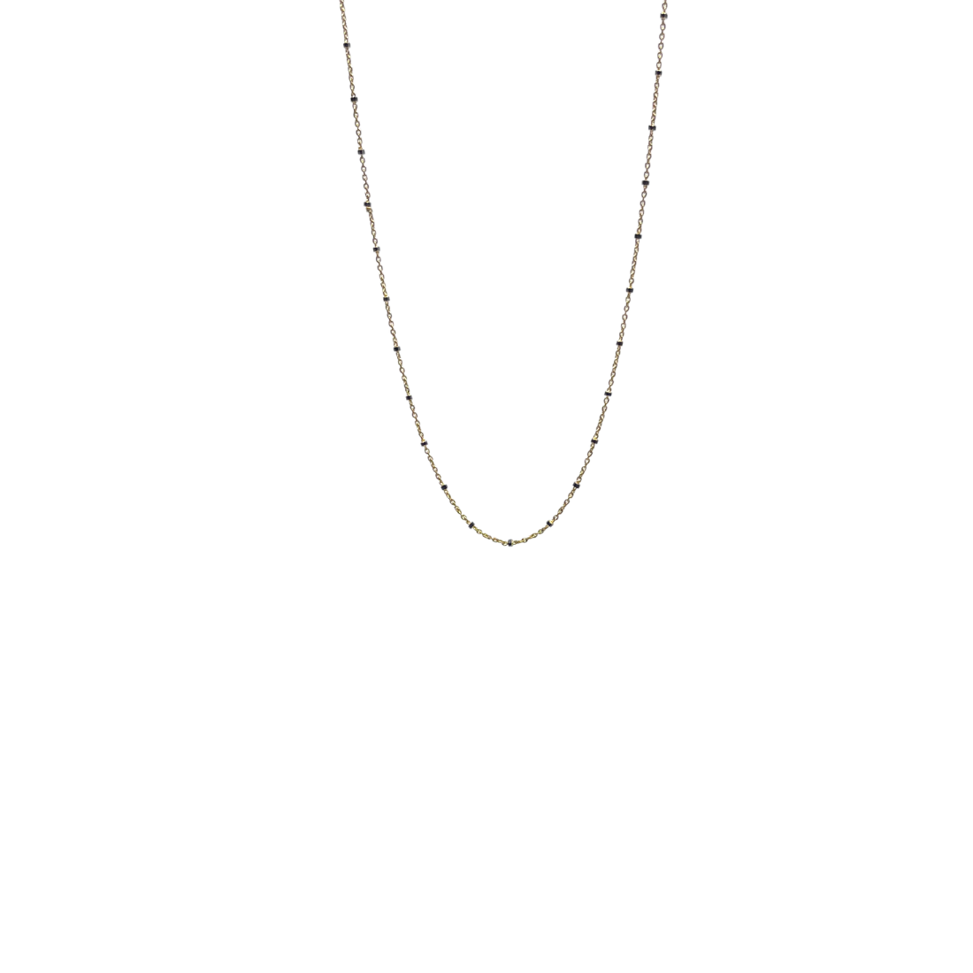 Gold and Oxidized Box Chain
