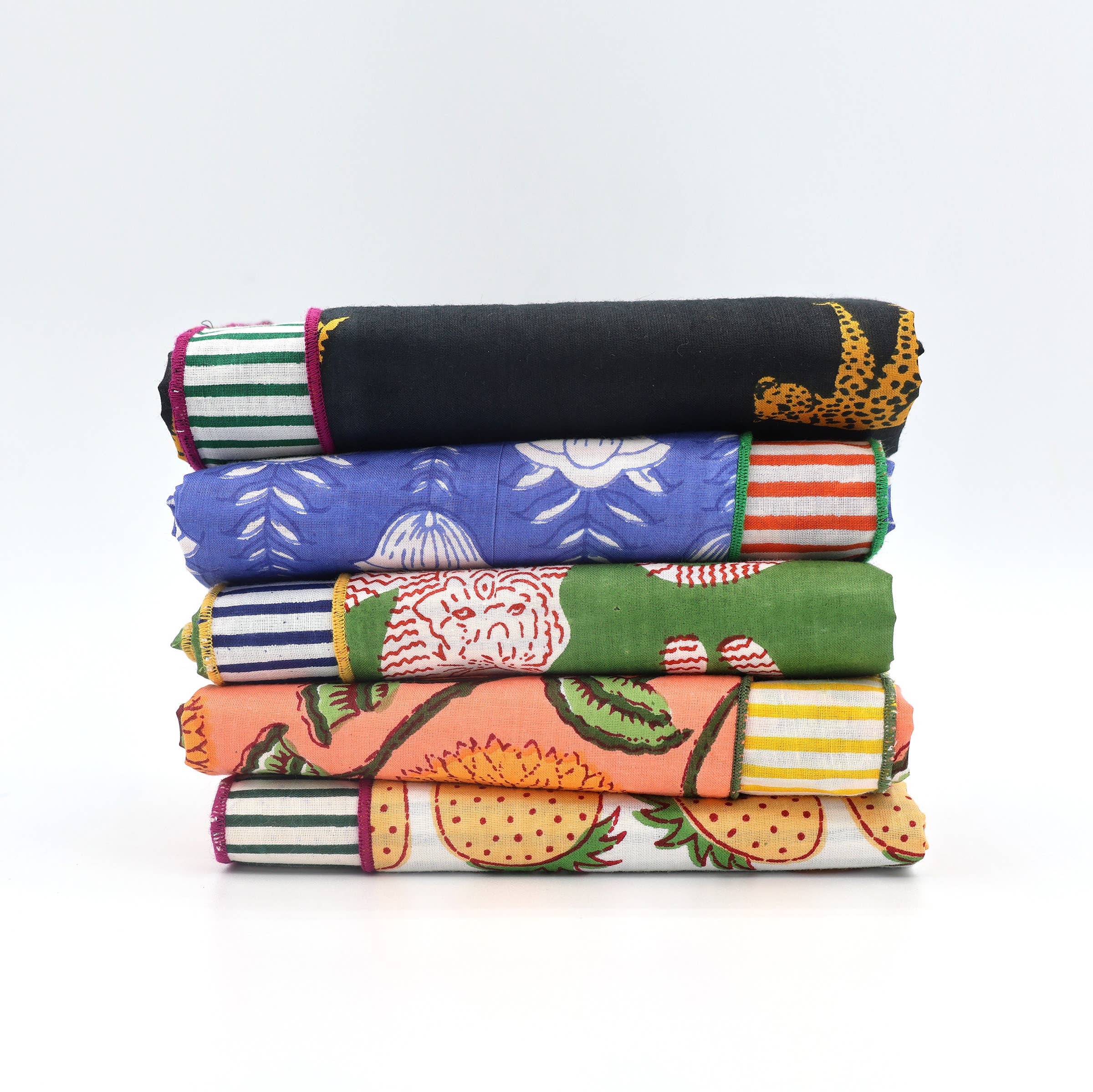 Double Sided Dog Bandana: Floral Vines