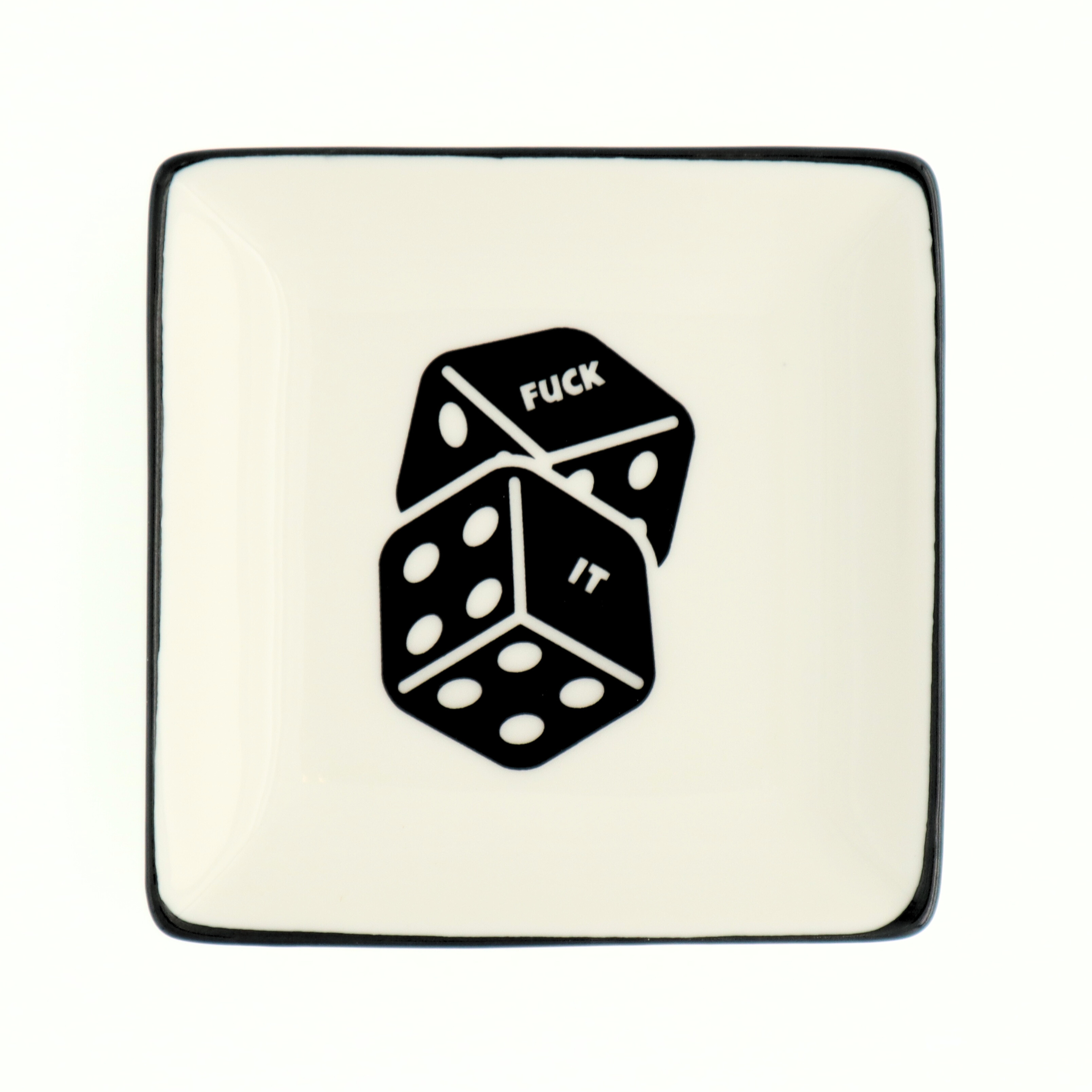 Square Trinket Tray Fuck It Dice