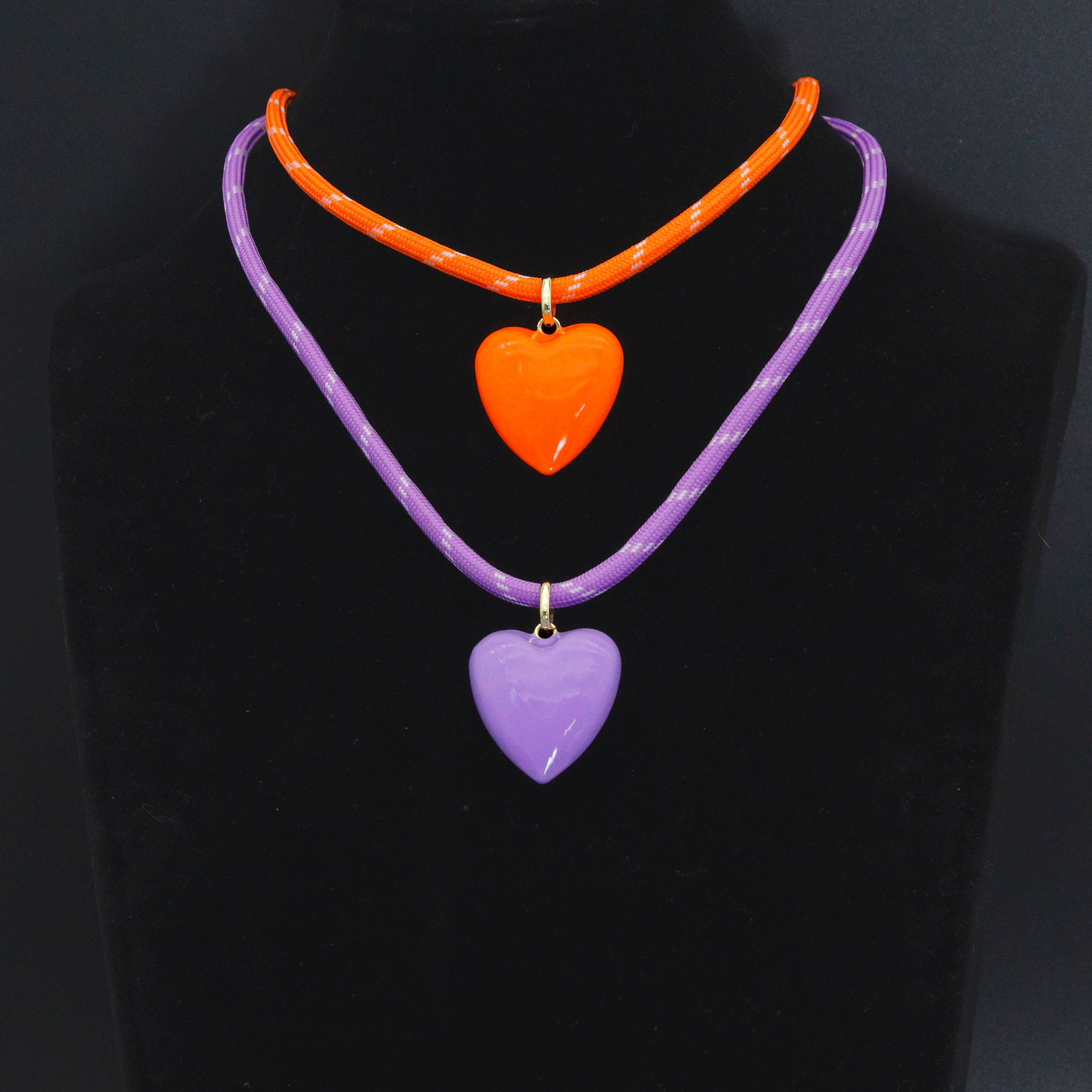 New colors!! Puffy Glossed Hearts Collection, Sku#LX998: 1# Orange