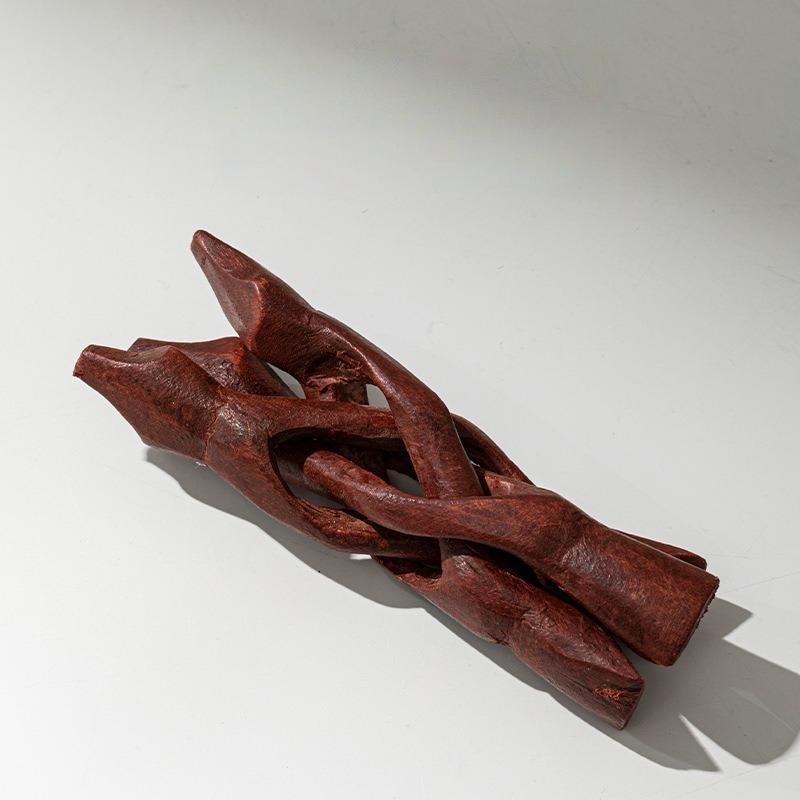 Hand Sculpted Ceramic Peony Flower Incense Holder: Cream