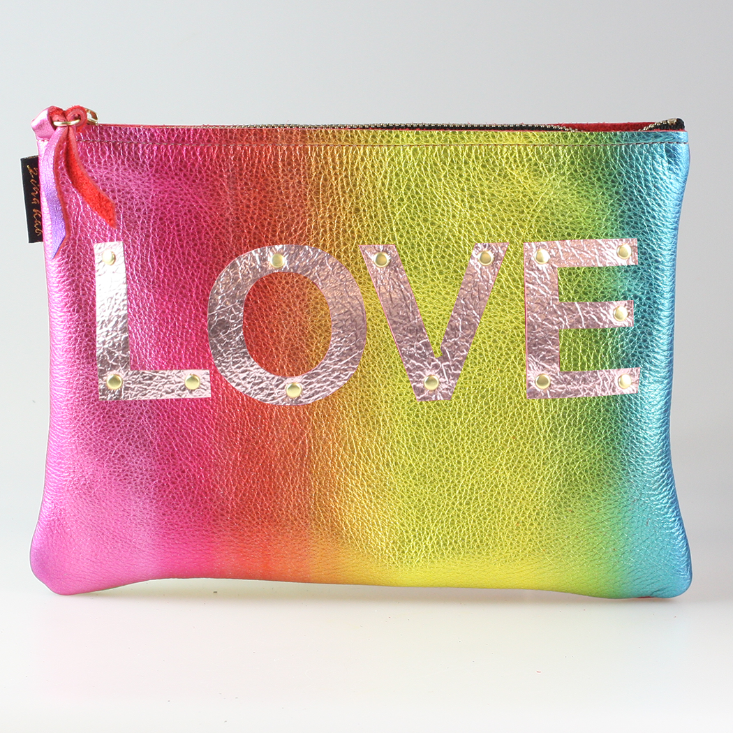 The Metallic Applique Carter: LOVE: Royal  w/Rose letters