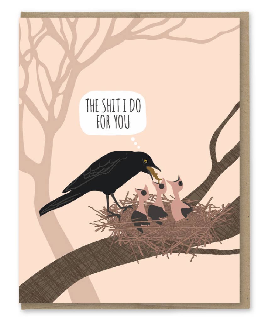Bird Puke Mom Card