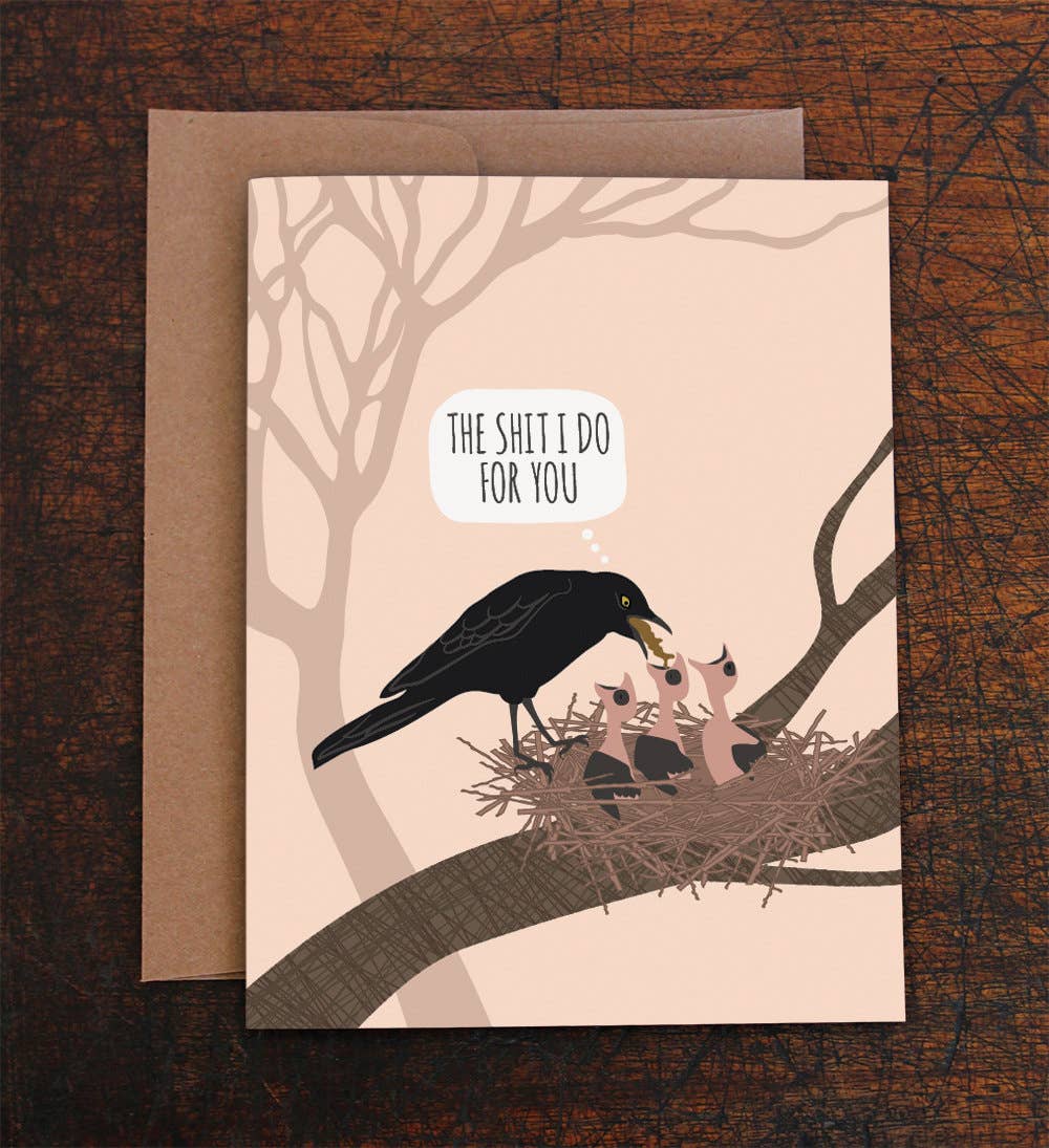 Bird Puke Mom Card