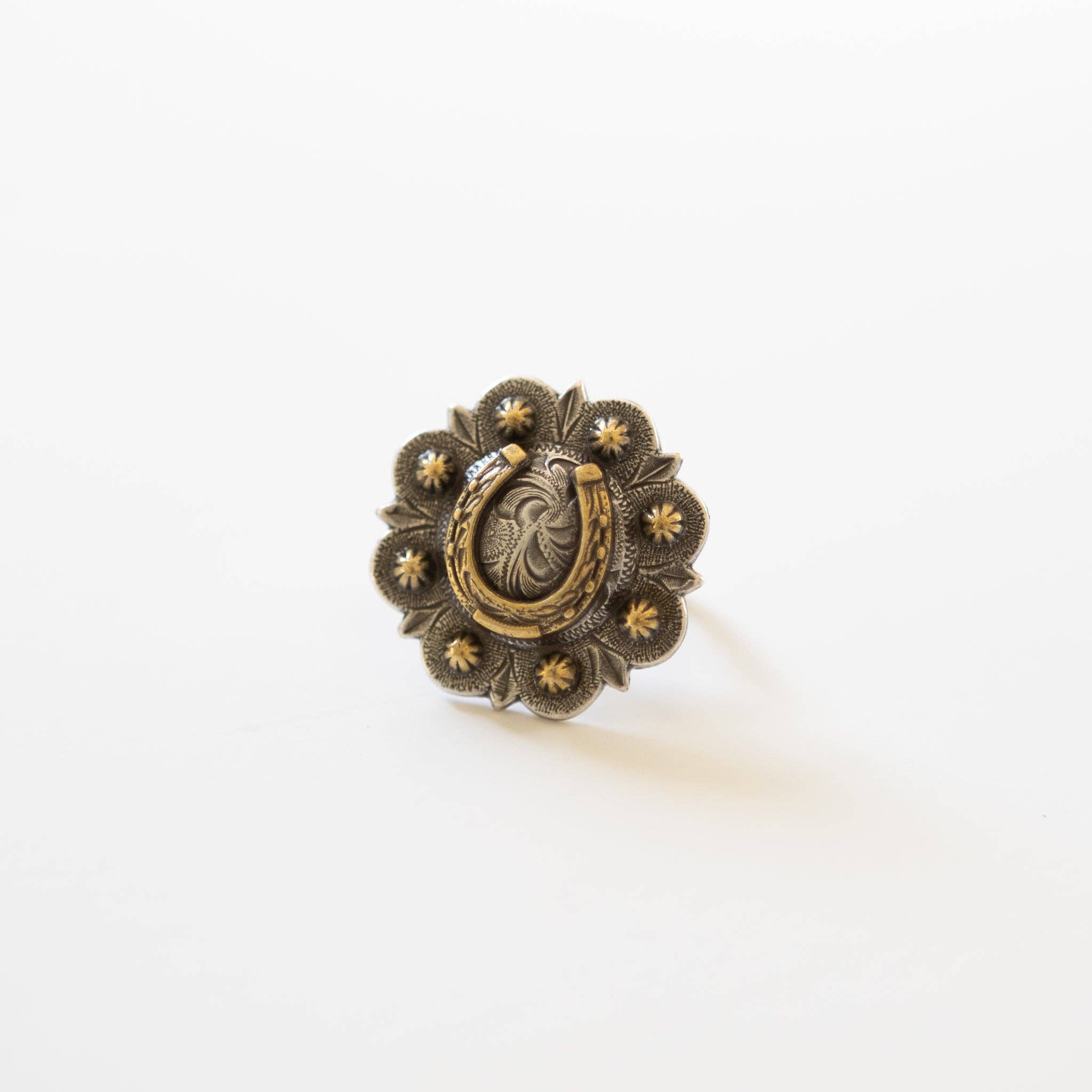 Concho Scarf Slide | Golden Horseshoe